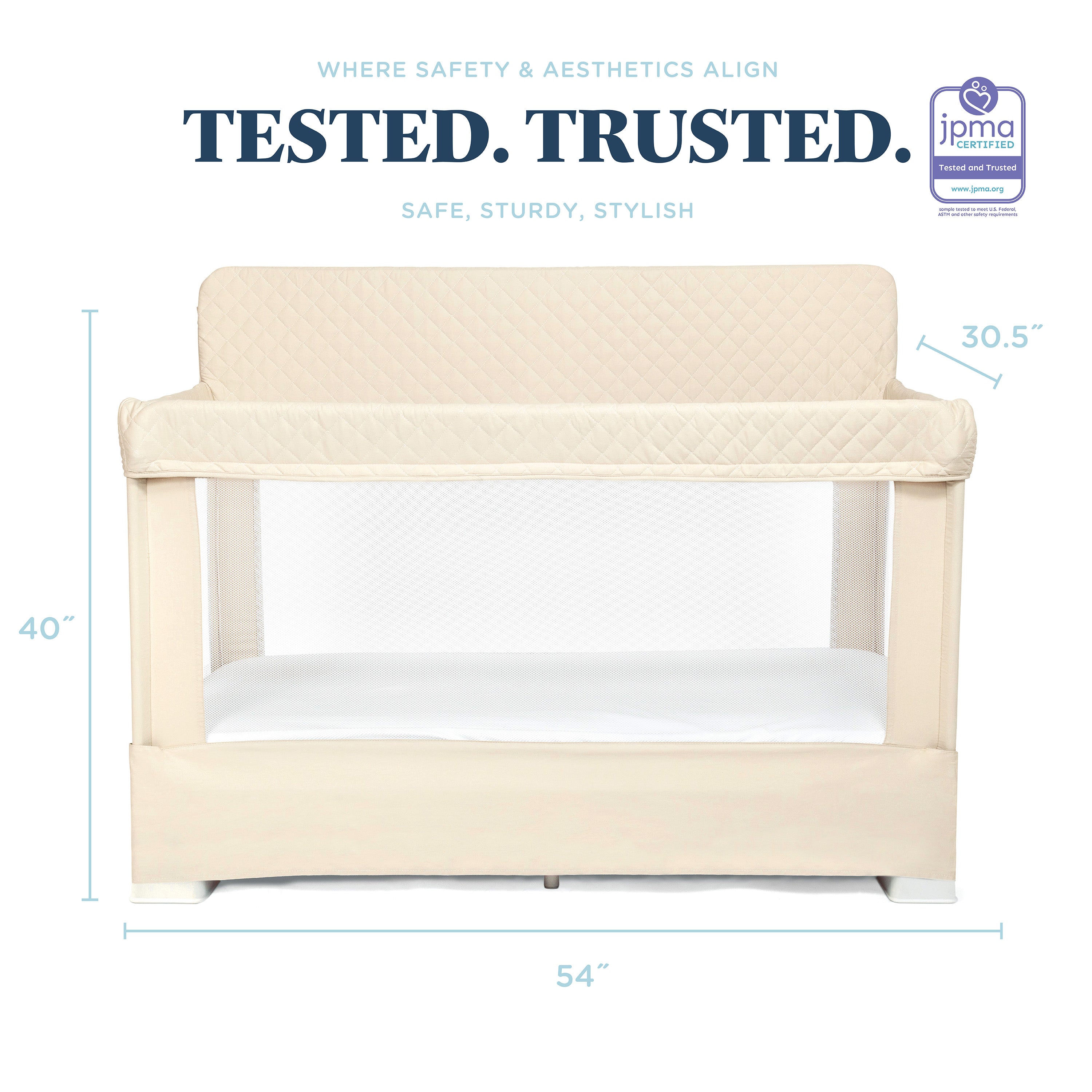 Lunaire Full Size Mesh Crib and Playard