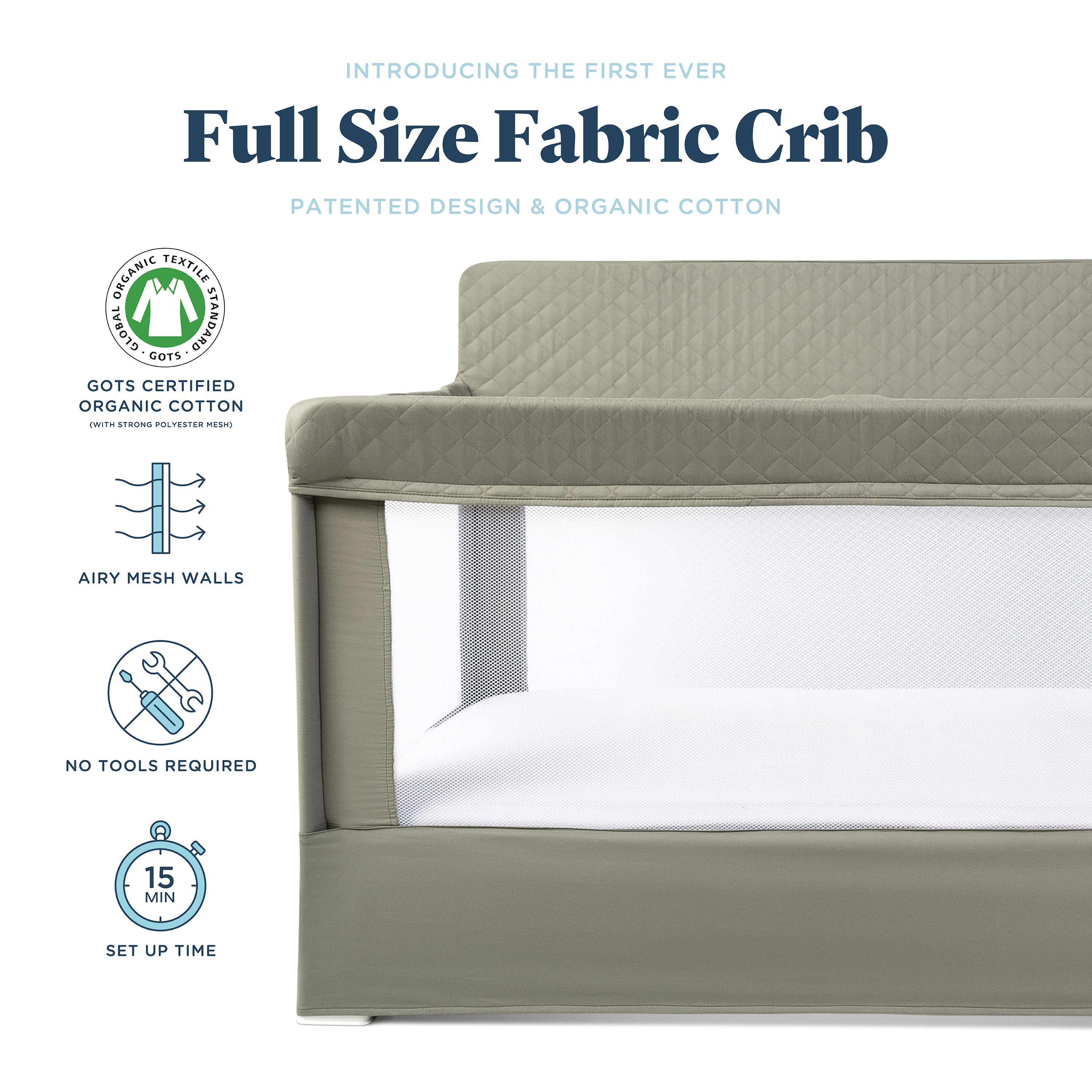 Lunaire Full Size Mesh Crib and Playard