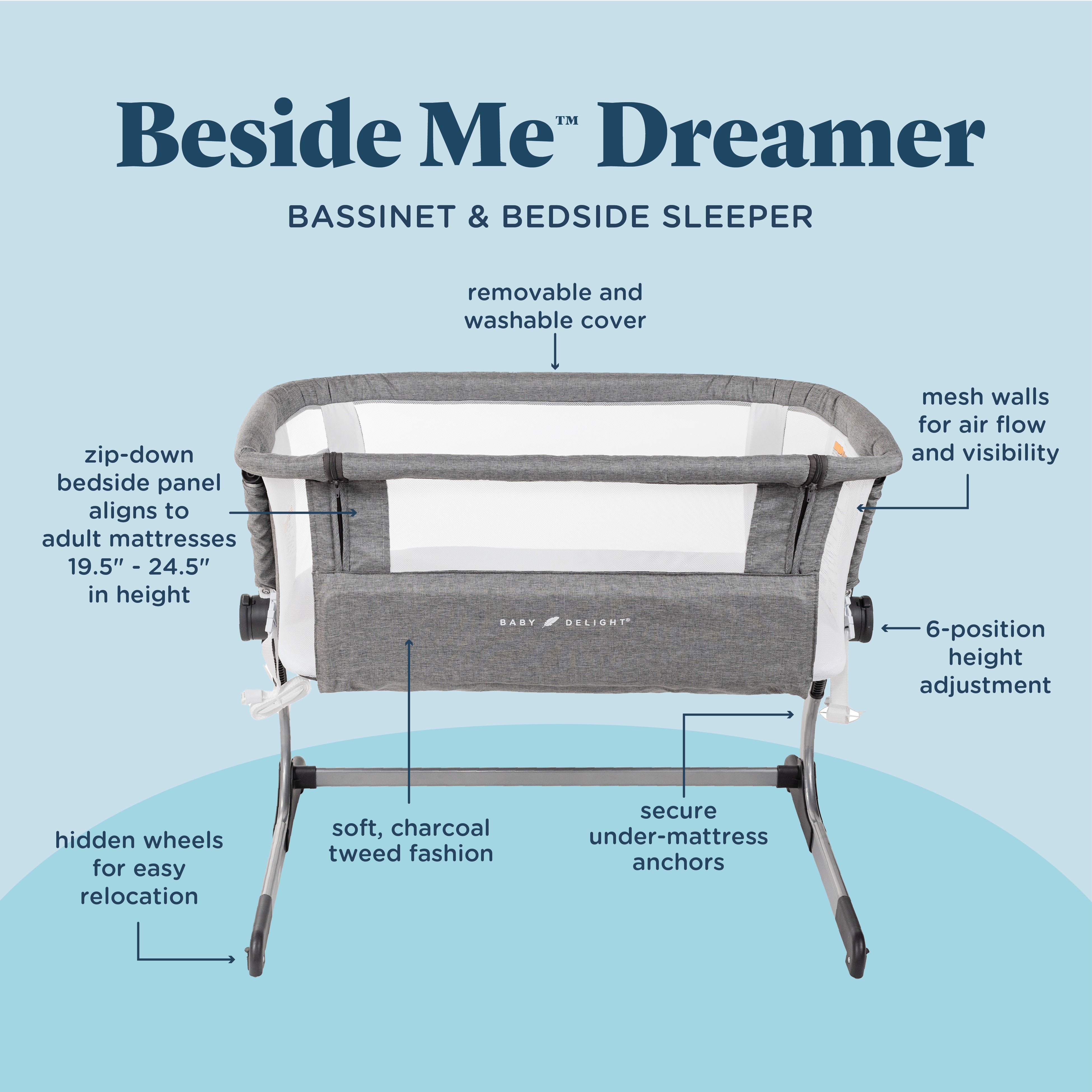 Beside Me™ Dreamer Bassinet & Bedside Sleeper