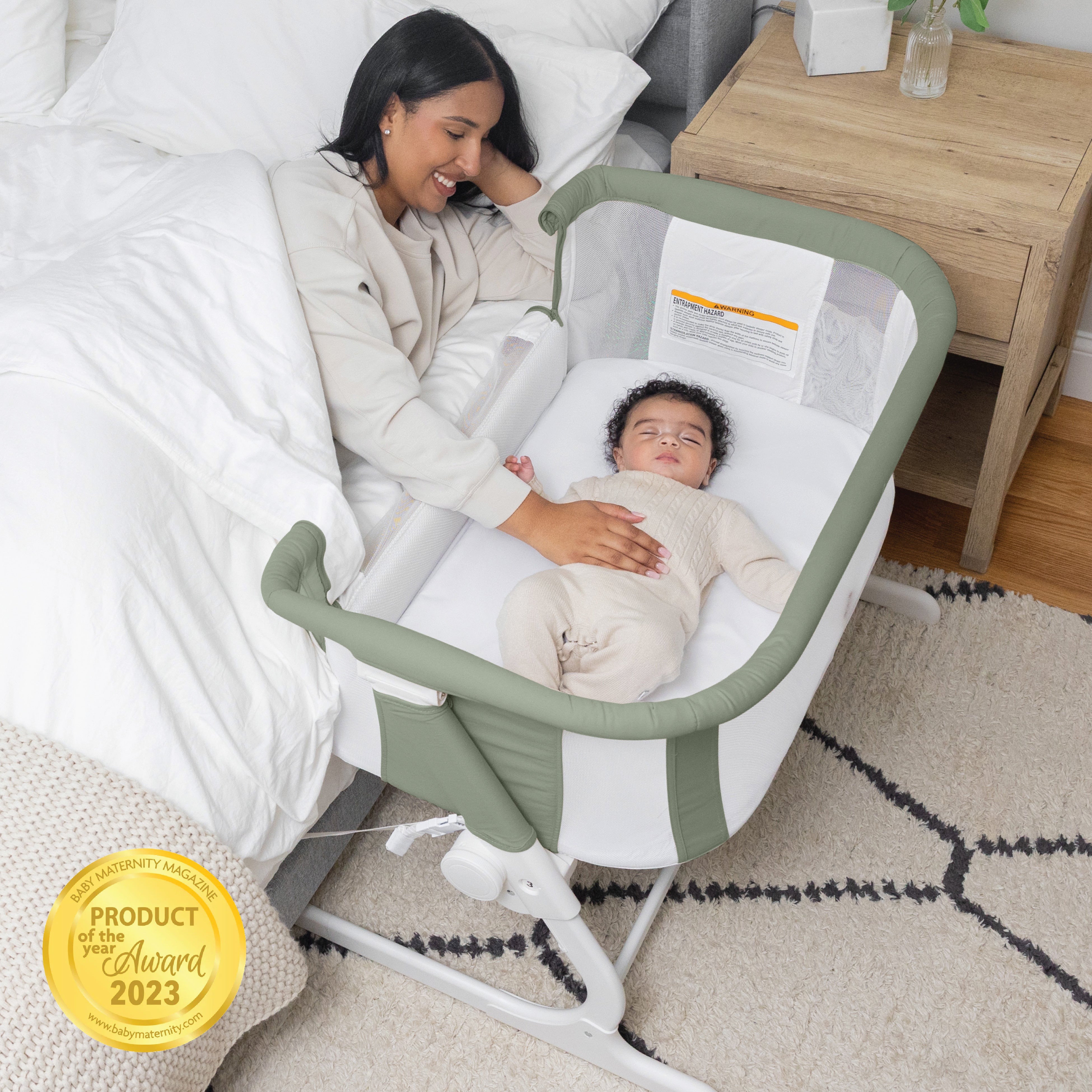 Beside Me™ Dreamer Organic Bassinet & Bedside Sleeper - Baby Delight