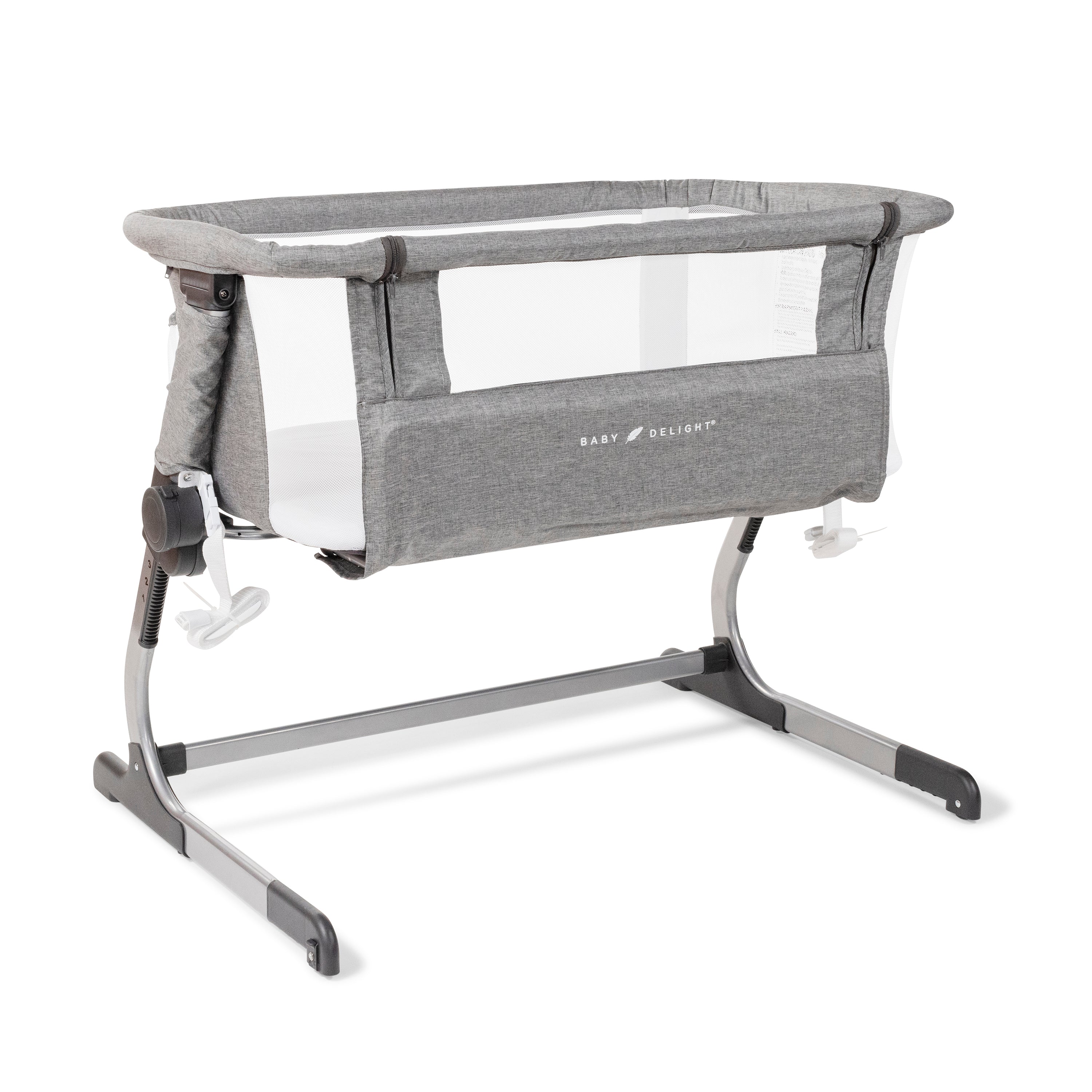 Beside Me™ Dreamer Bassinet & Bedside Sleeper - Charcoal Tweed