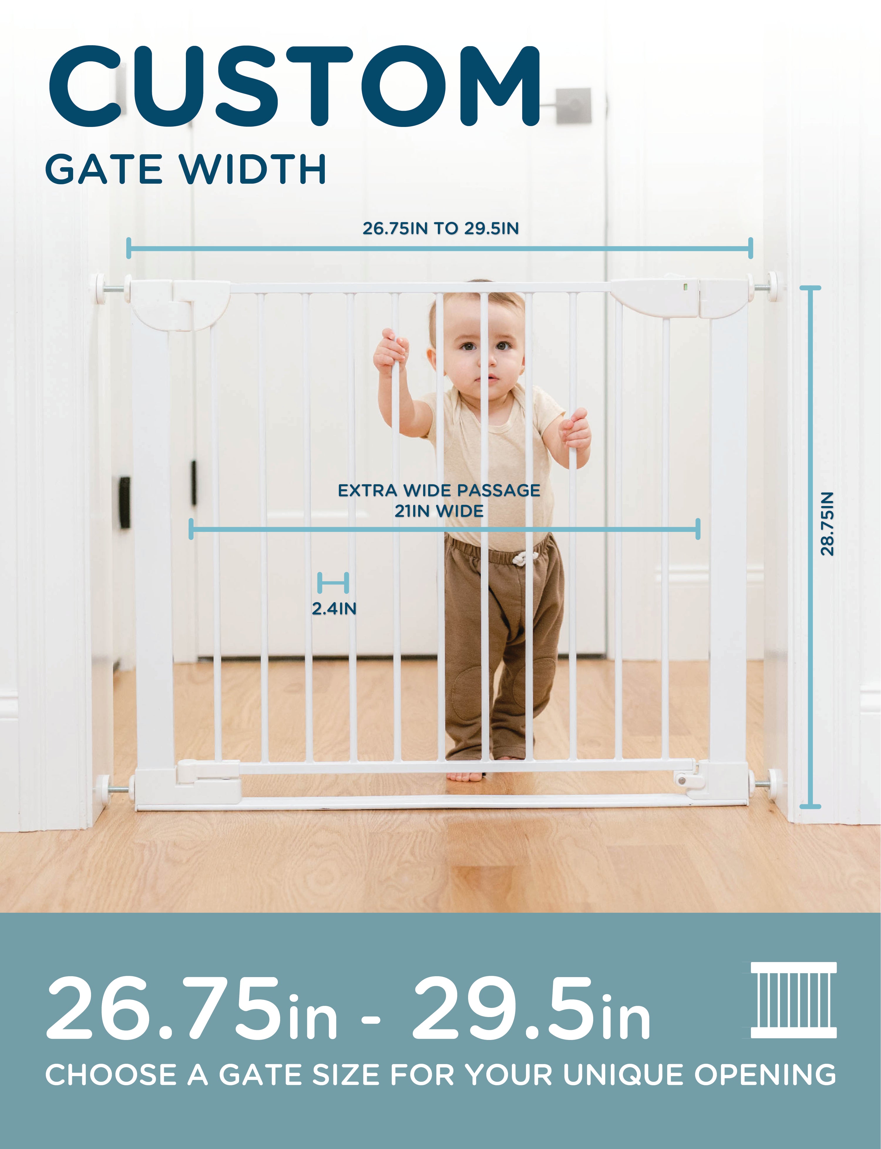 SizeWise™ Metal Pressure Mounted Gate