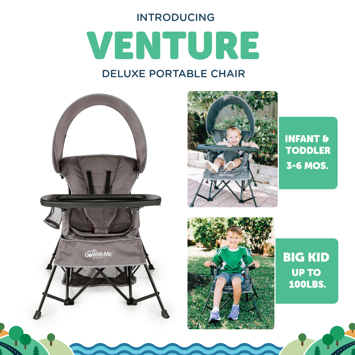 Venture Deluxe Portable Chair - Baby Delight