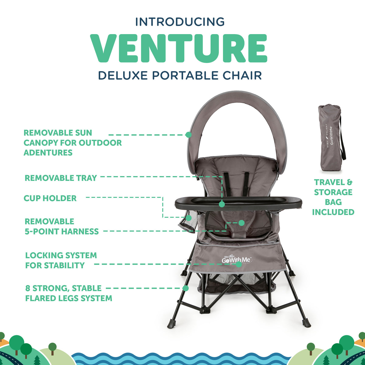 Venture Deluxe Portable Chair - Baby Delight