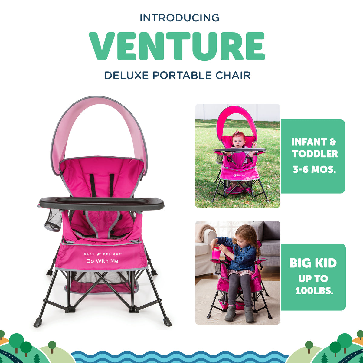 Venture Deluxe Portable Chair - Baby Delight