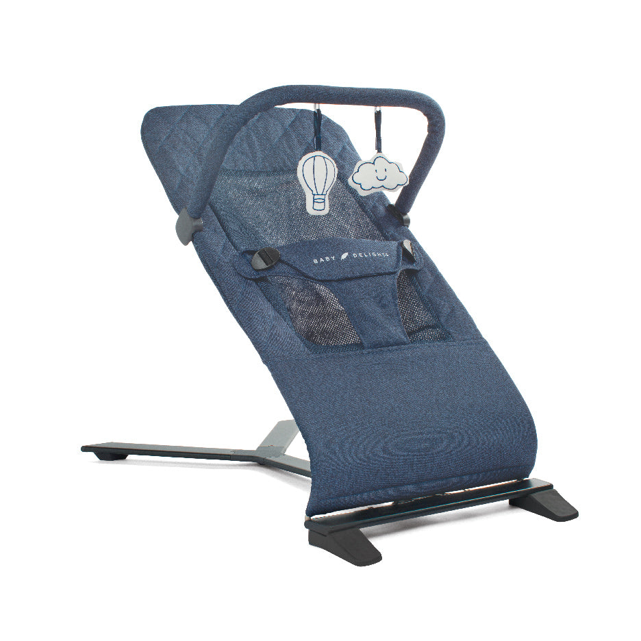 Alpine Deluxe Portable Bouncer - Quilted Indigo