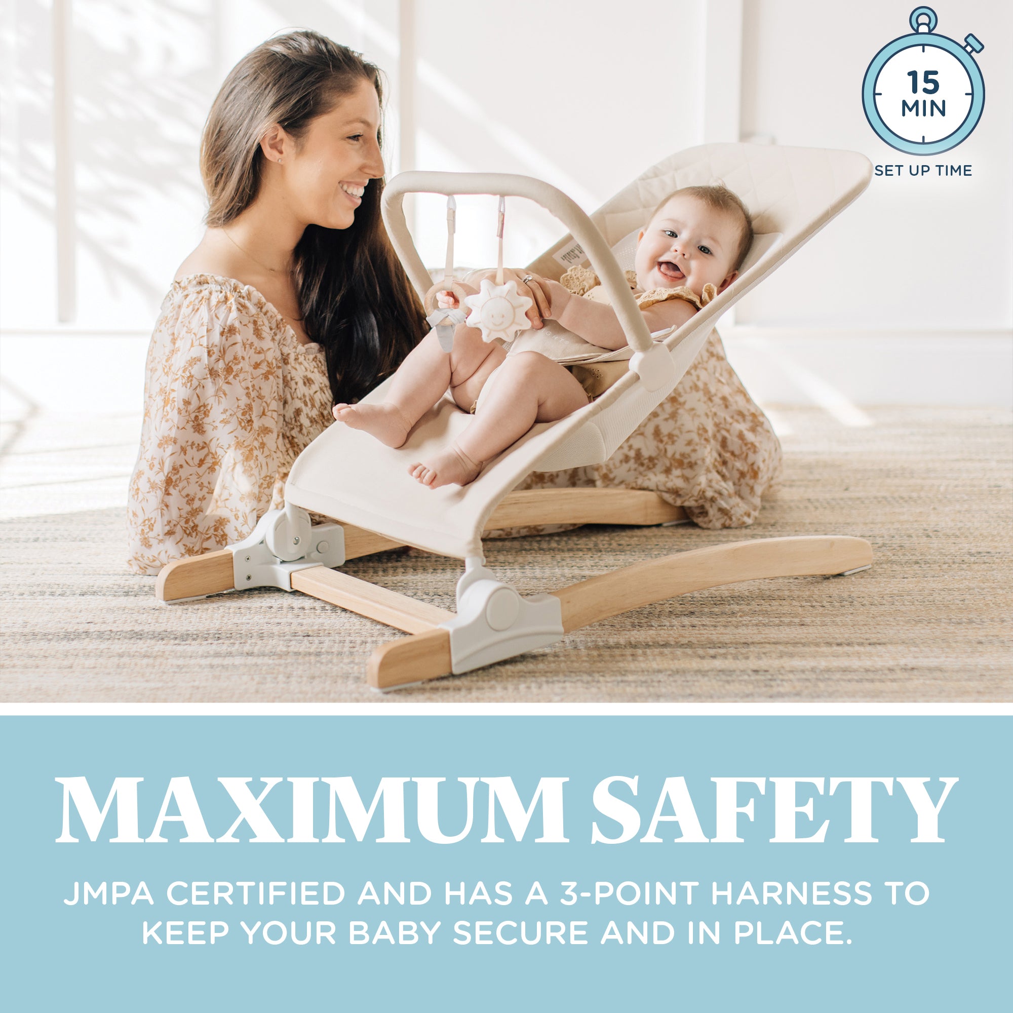 Heirloom Aspen Wood Bouncer