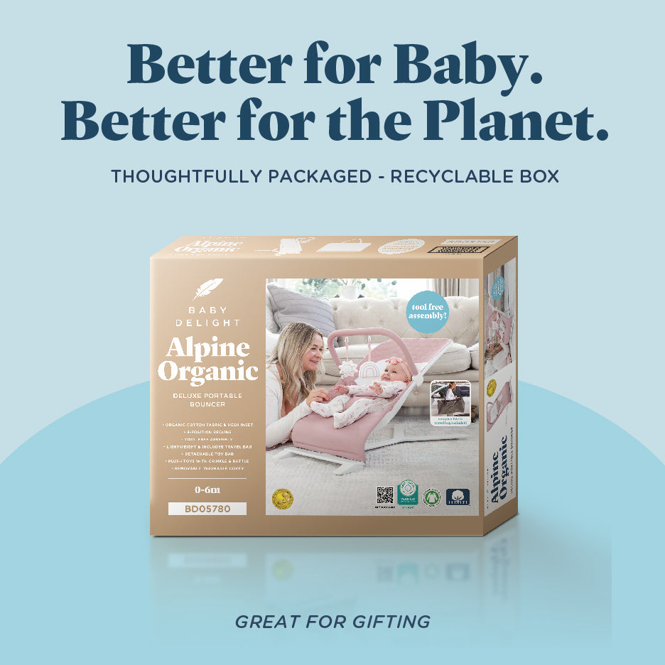 Alpine Organic Deluxe Portable Bouncer - Baby Delight