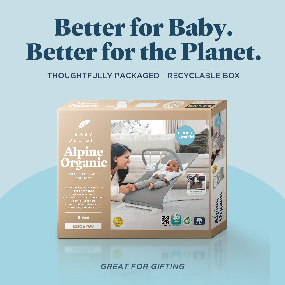 Alpine Organic Deluxe Portable Bouncer - Baby Delight