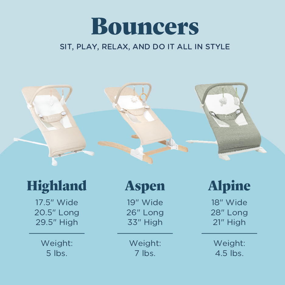 Alpine Organic Deluxe Portable Bouncer - Baby Delight