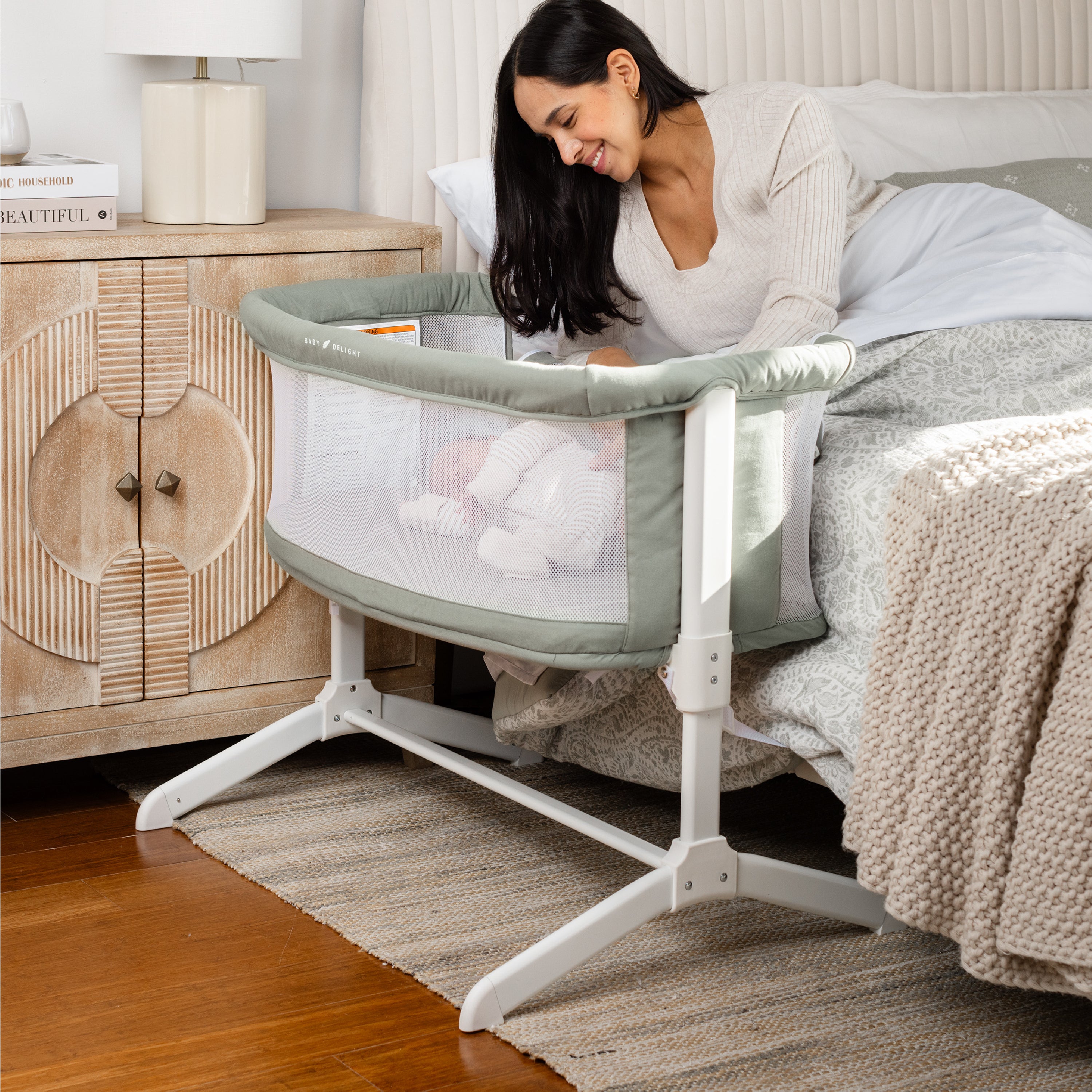 Beside Me™ Serenity Organic Bassinet and Bedside Sleeper - Baby Delight