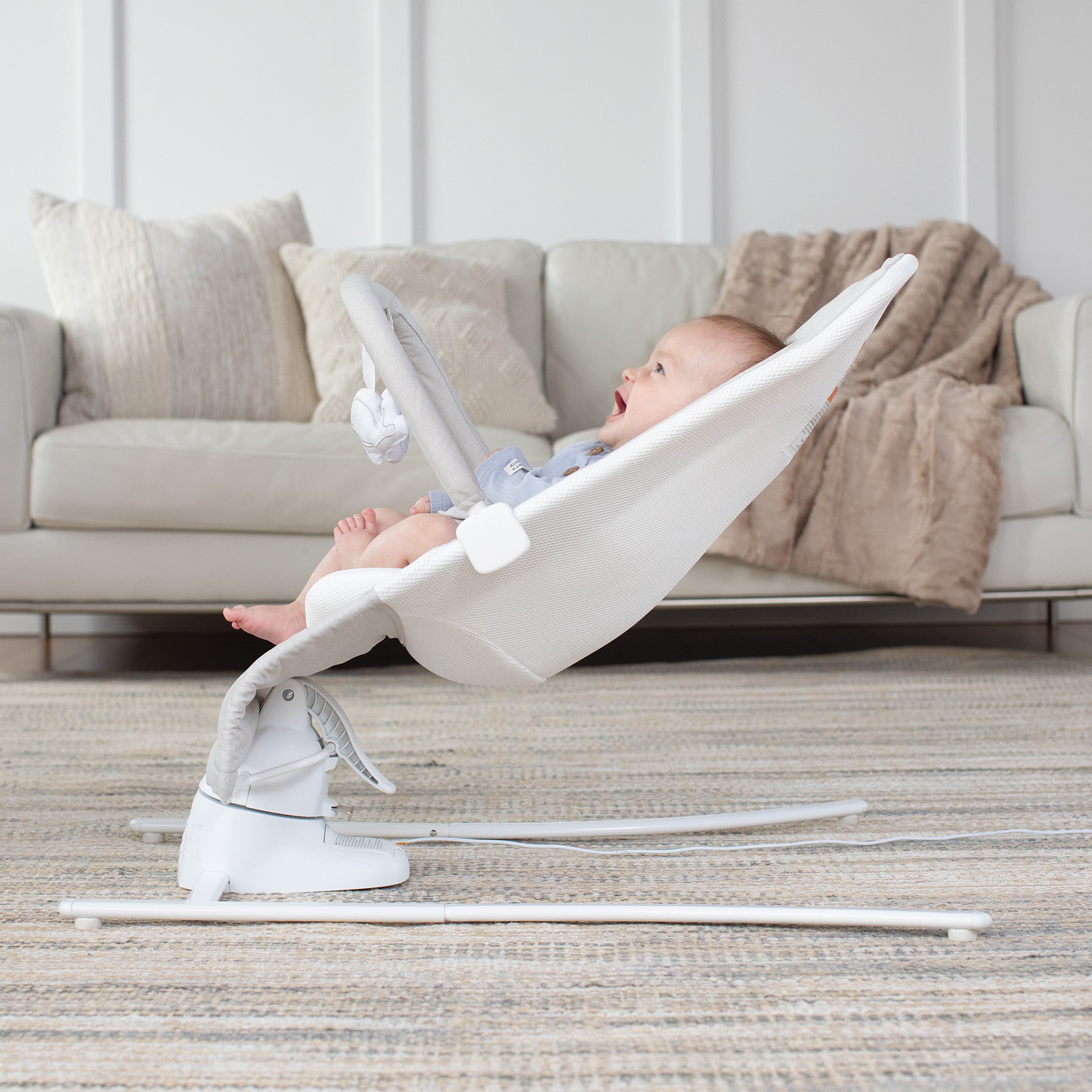 Alpine Wave Deluxe Bouncer - Driftwood Grey