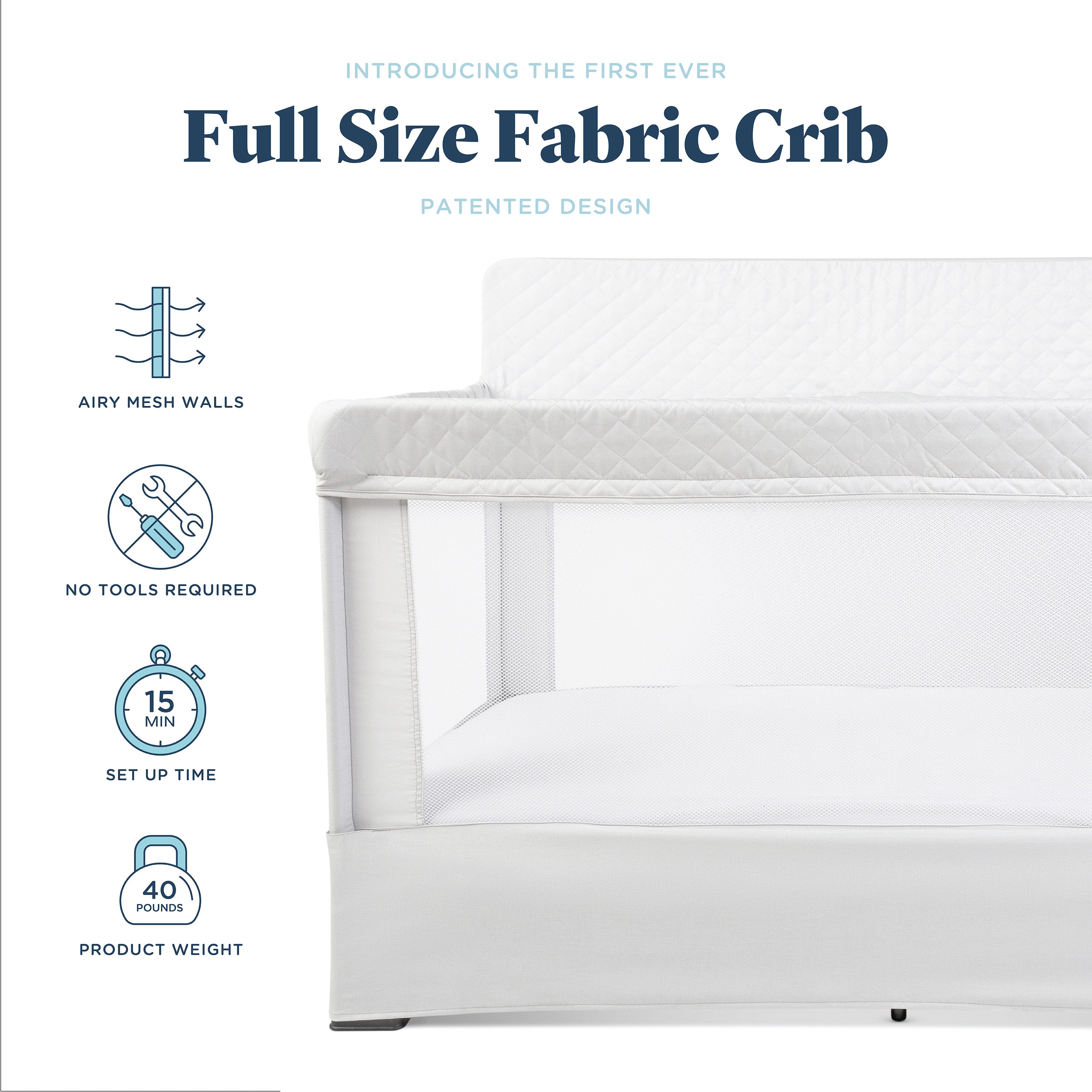 Lunaire Full Size Mesh Crib and Playard