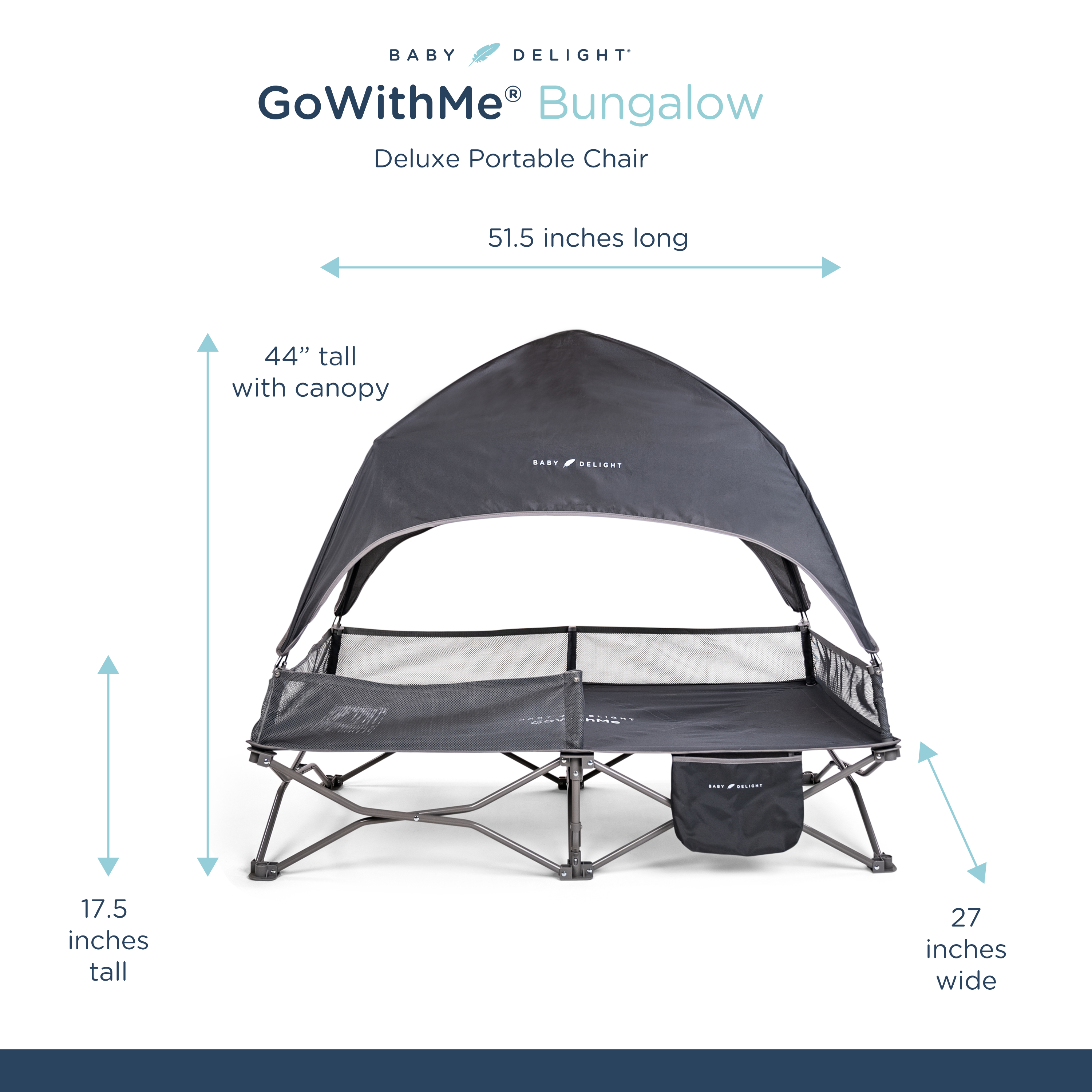 Bungalow Deluxe Portable Travel Cot - Baby Delight