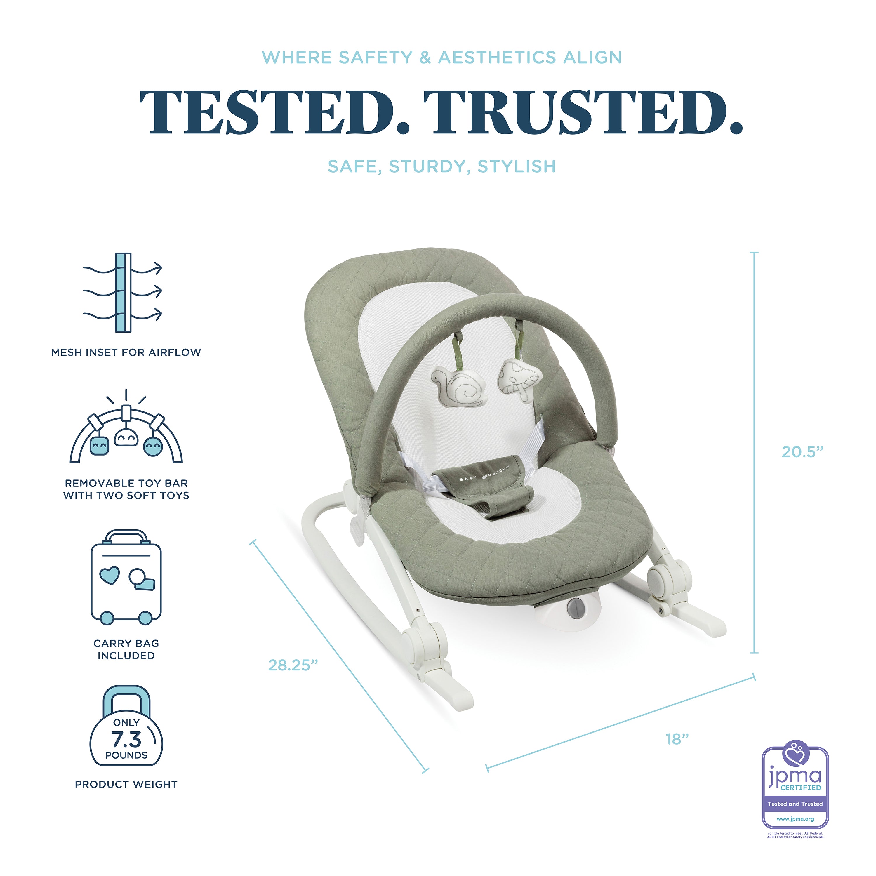 Aura Deluxe Portable Rocker & Seat