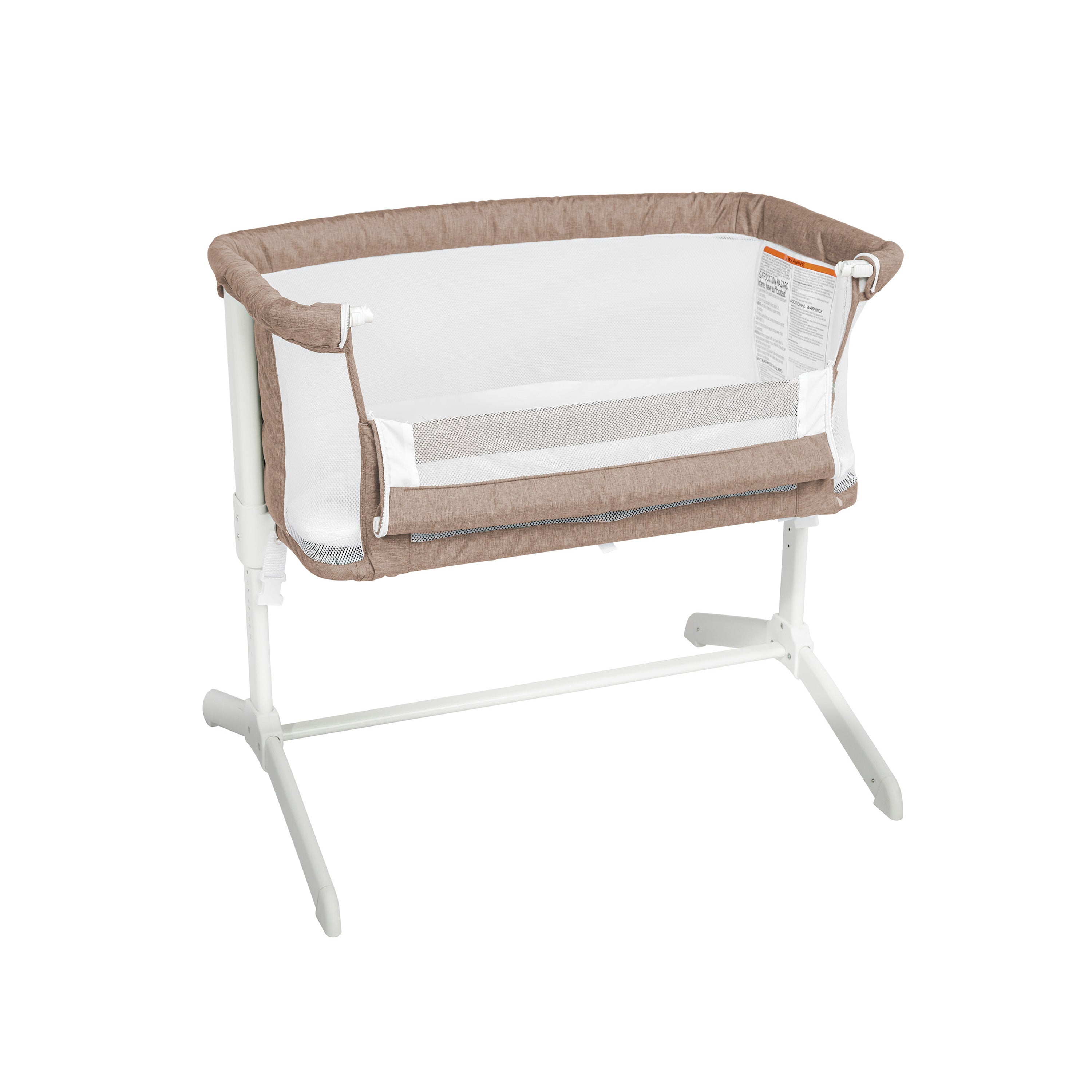 Beside Me™ Serenity Bassinet and Bedside Sleeper - Mocha Tweed - Baby Delight