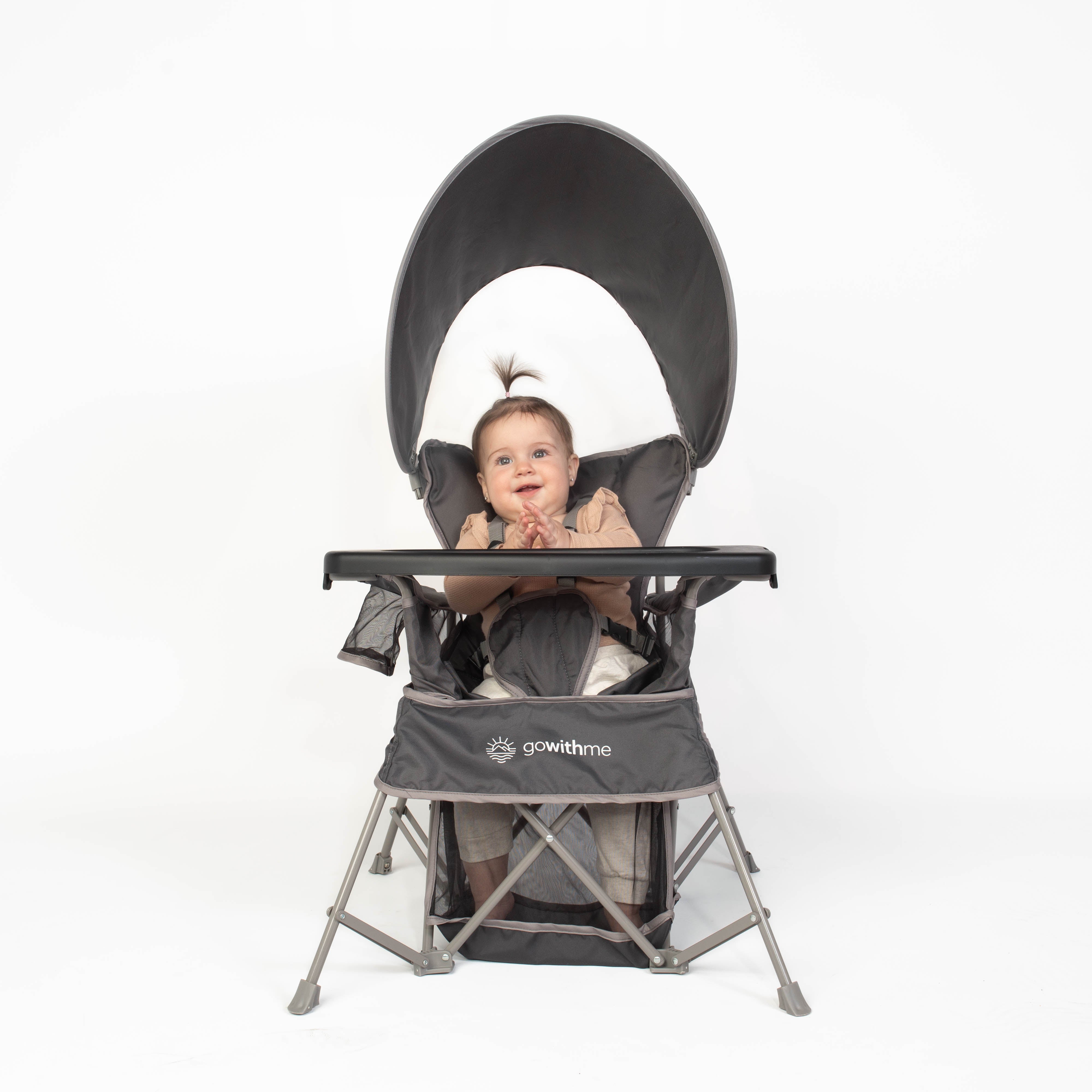 Go With Me® Venture Deluxe Portable Chair - Grey - Baby Delight