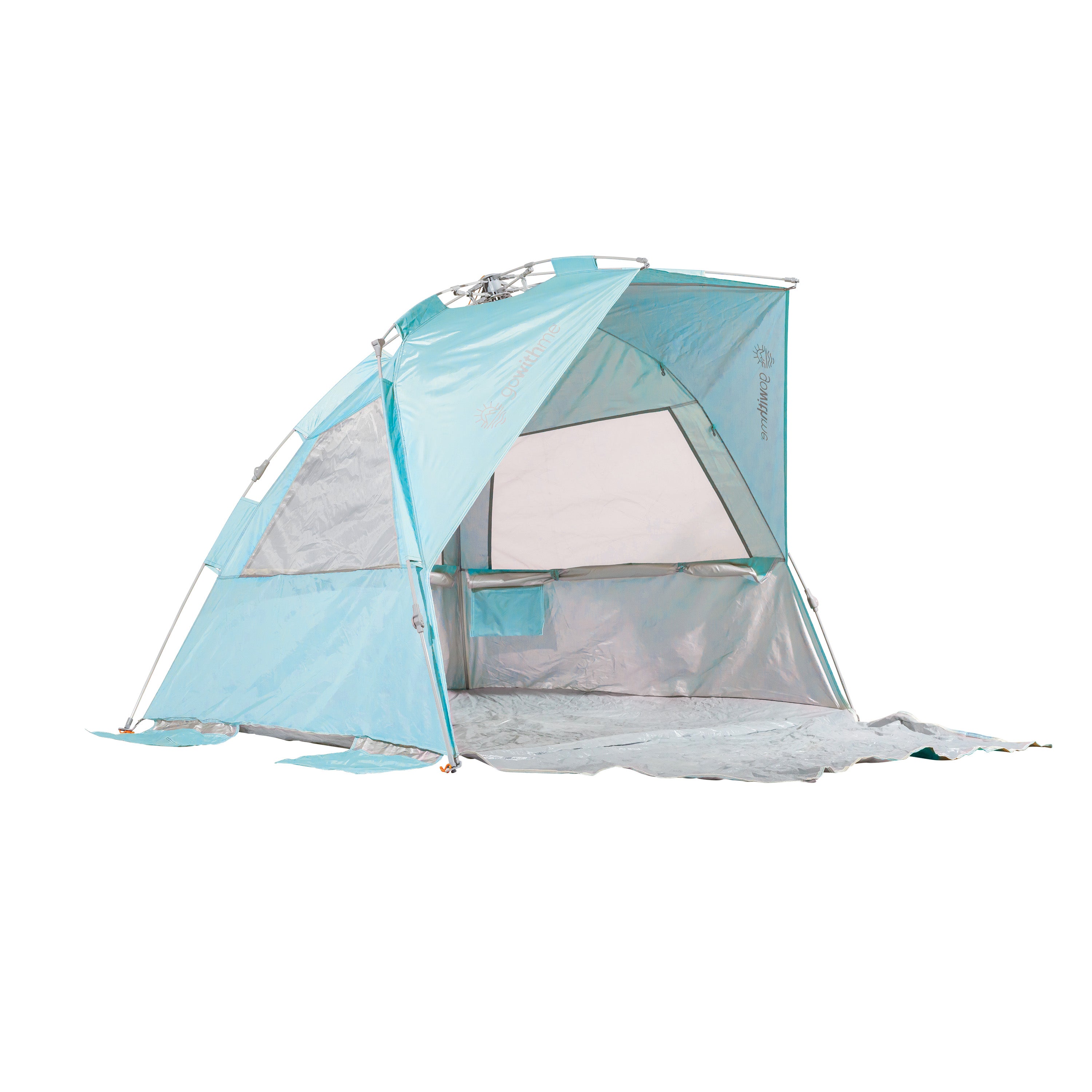 Go With Me Luxe Sun Shelter Half Tent - Aqua - Baby Delight