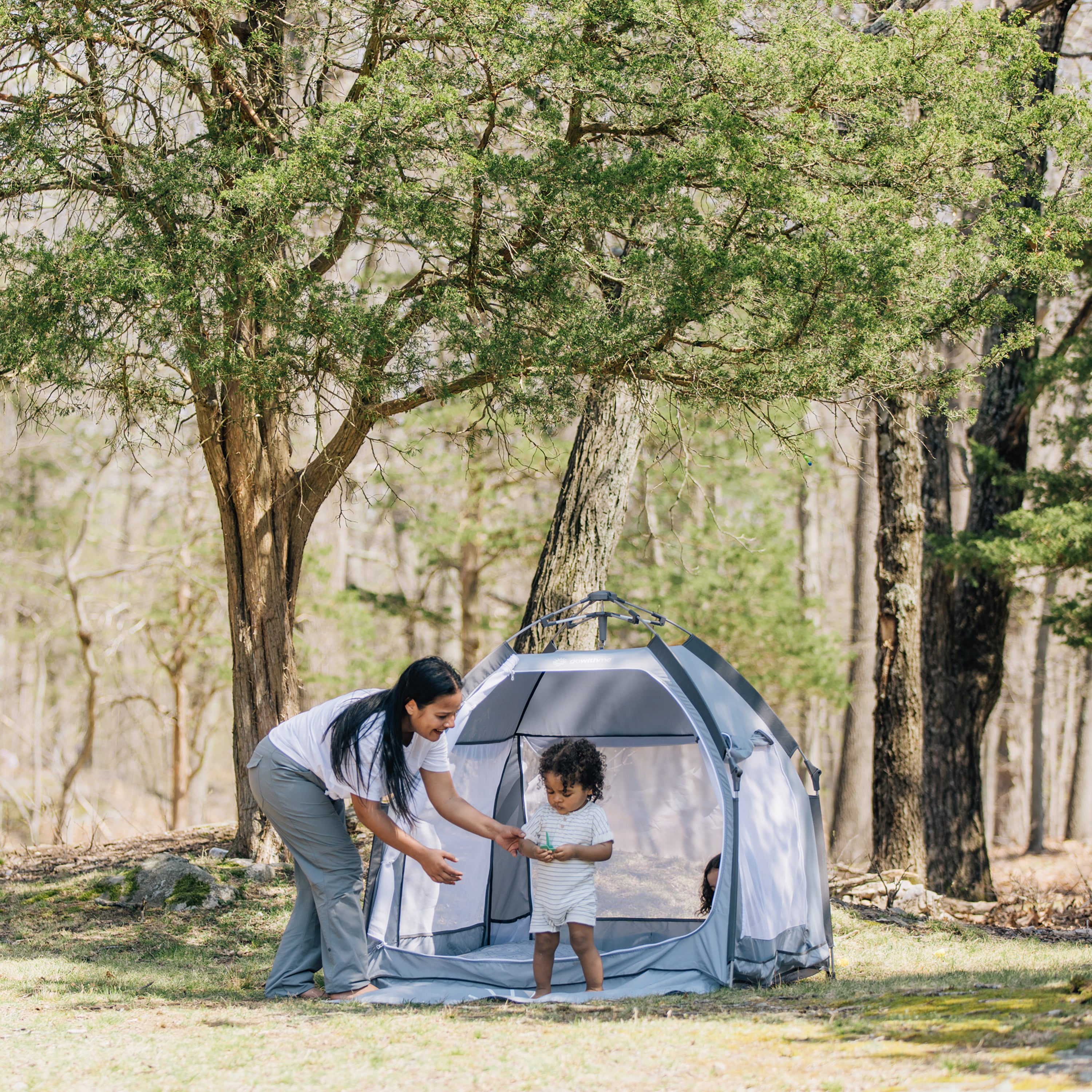 Go With Me® Villa Portable Tent/Playard-Elephant Grey - Baby Delight
