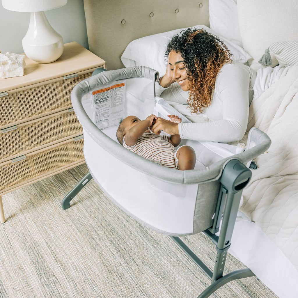 Beside Me™ Wink Bassinet & Bedside Sleeper - Pebble Grey - Baby Delight
