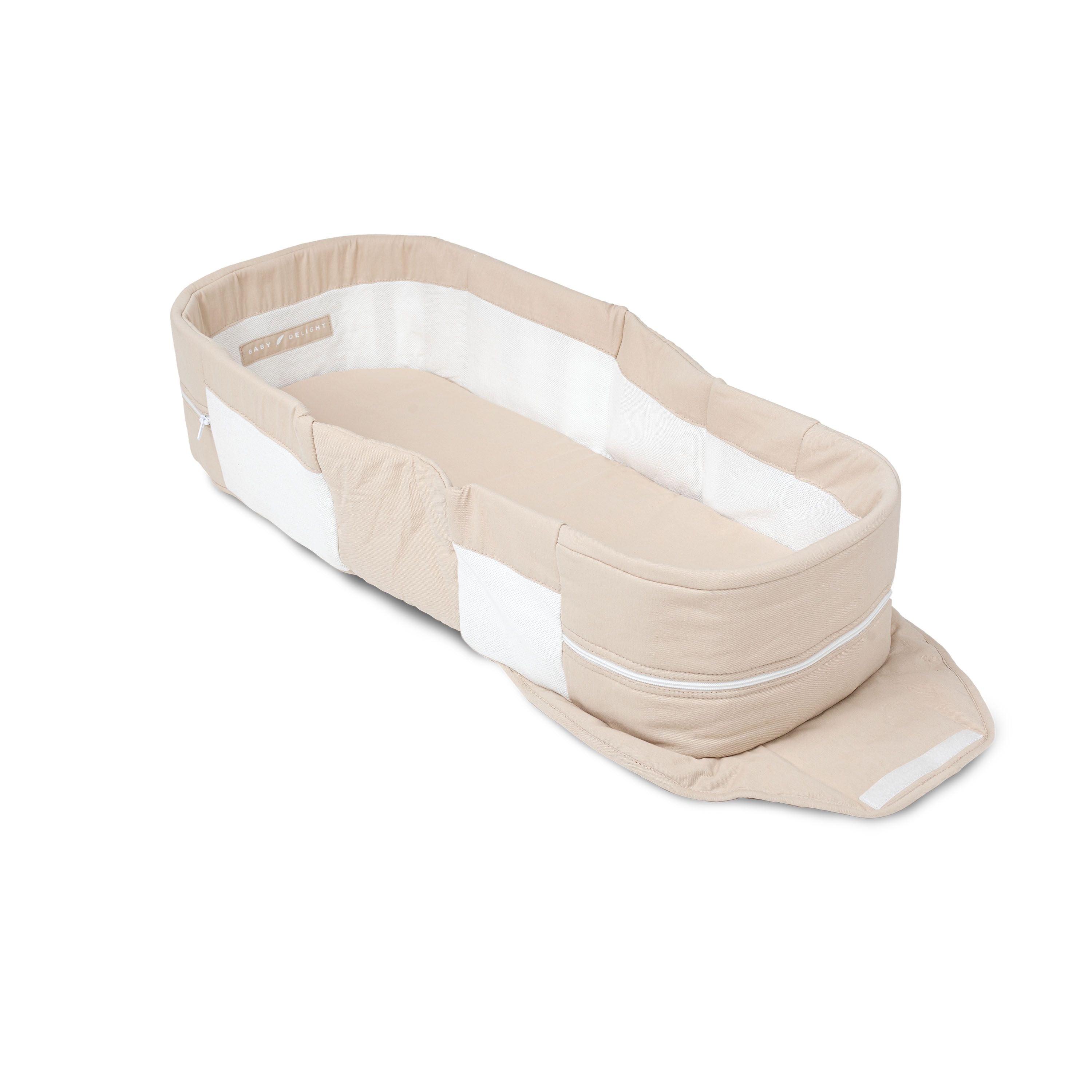 Snuggle Nest™ Organic Portable Infant Lounger Organic Oat Baby Delight