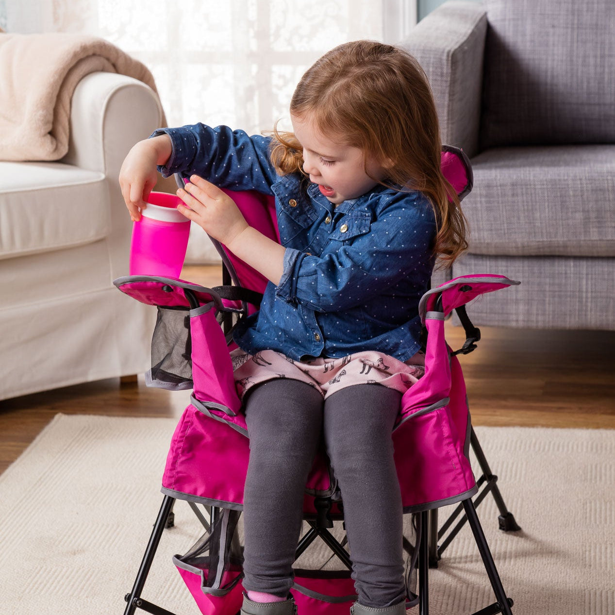 Go With Me™ Venture Deluxe Portable Chair - Pink - Baby Delight
