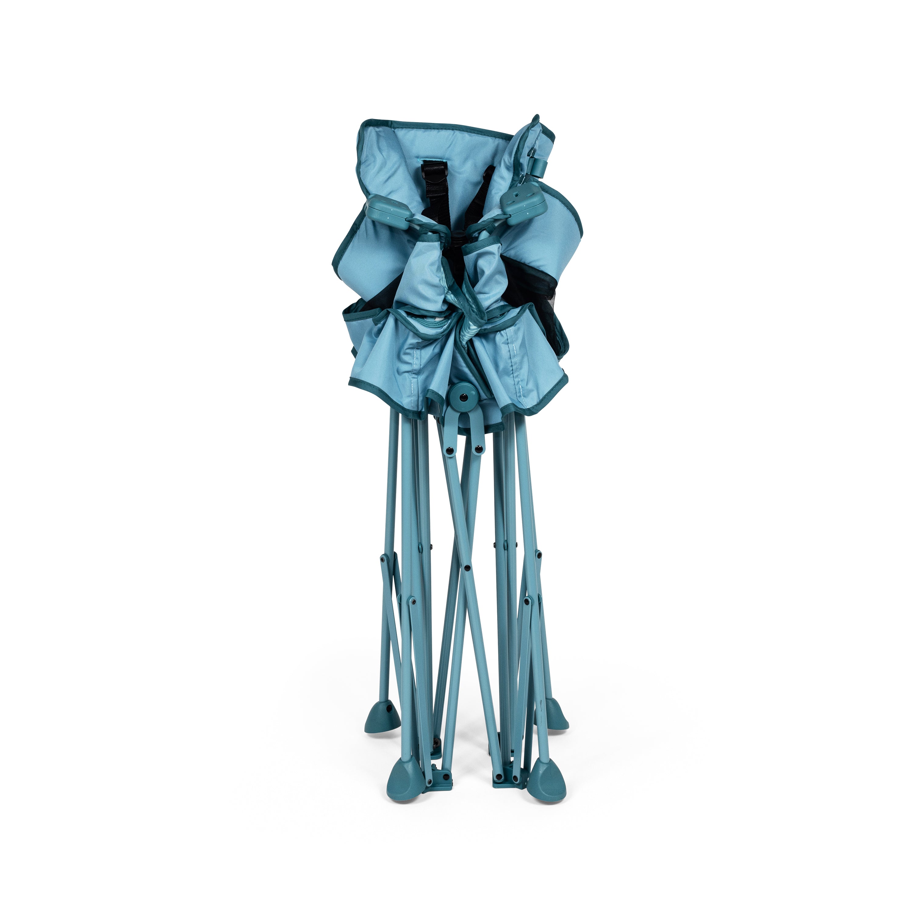 LIMITED EDITION-Go With Me® Uplift Deluxe Portable High Chair with Canopy- Blue Wave - Baby Delight