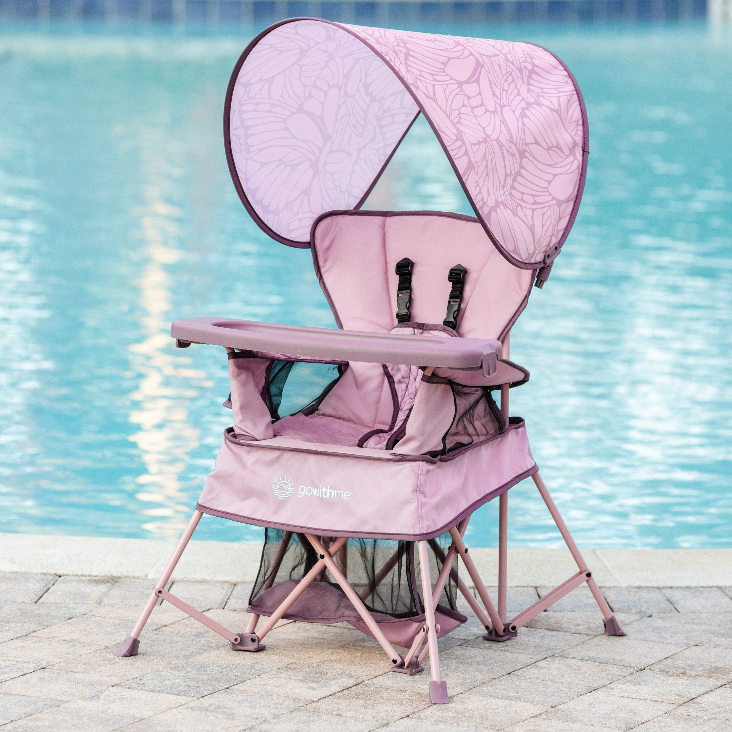 LIMITED-EDITION! Go With Me® Venture Deluxe Portable Chair - Canyon Rose - Baby Delight