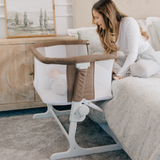 Beside Me™ Dreamer Organic Bassinet & Bedside Sleeper - Organic Mocha - Baby Delight