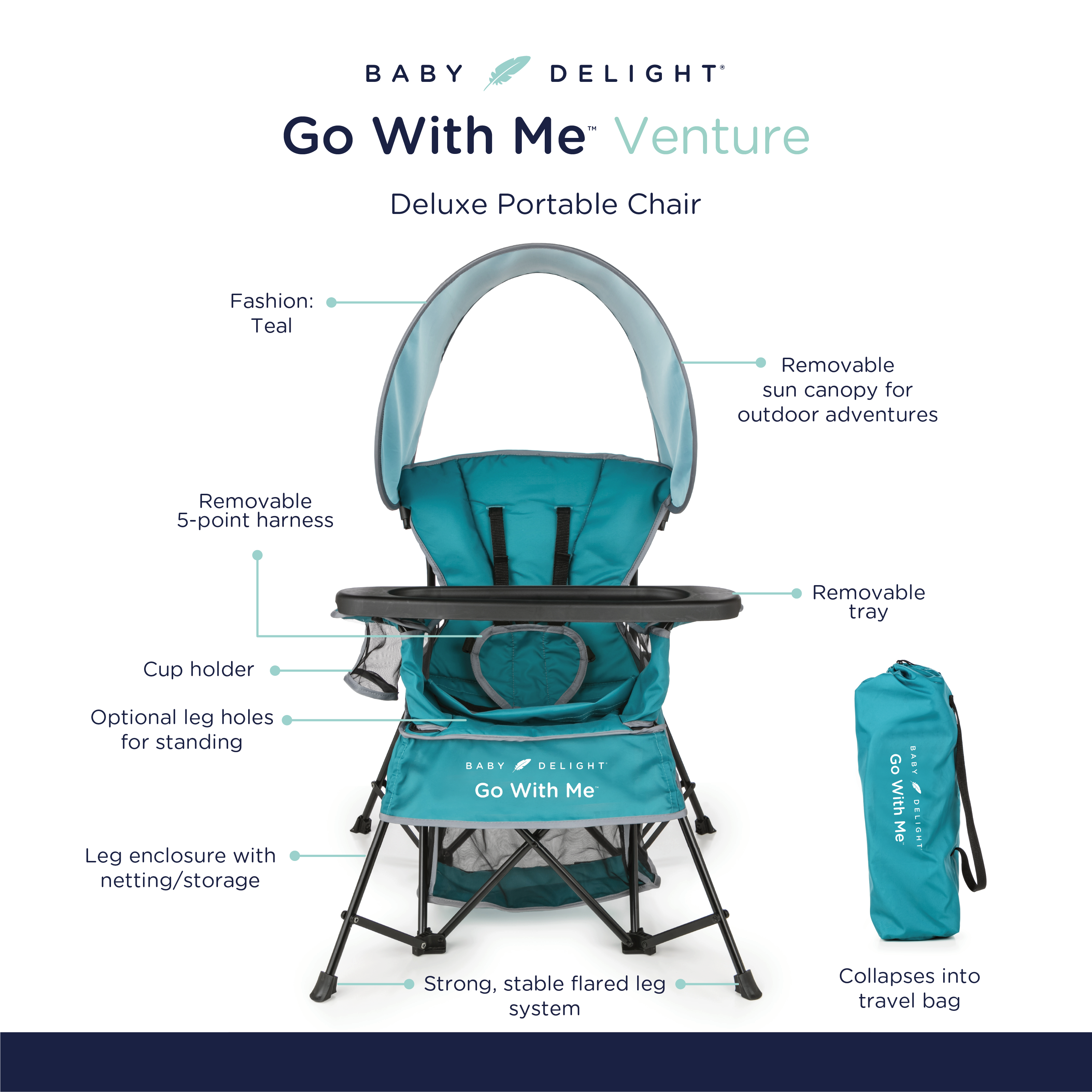 Venture Deluxe Portable Chair - Baby Delight