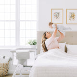 Beside Me™ Dreamer Deluxe Bassinet and Bedside Sleeper - Quilted Pebble Grey - Baby Delight