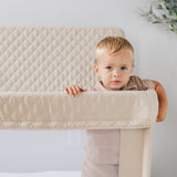 Lunaire Full Size Mesh Crib and Playard - Organic Oat - Baby Delight