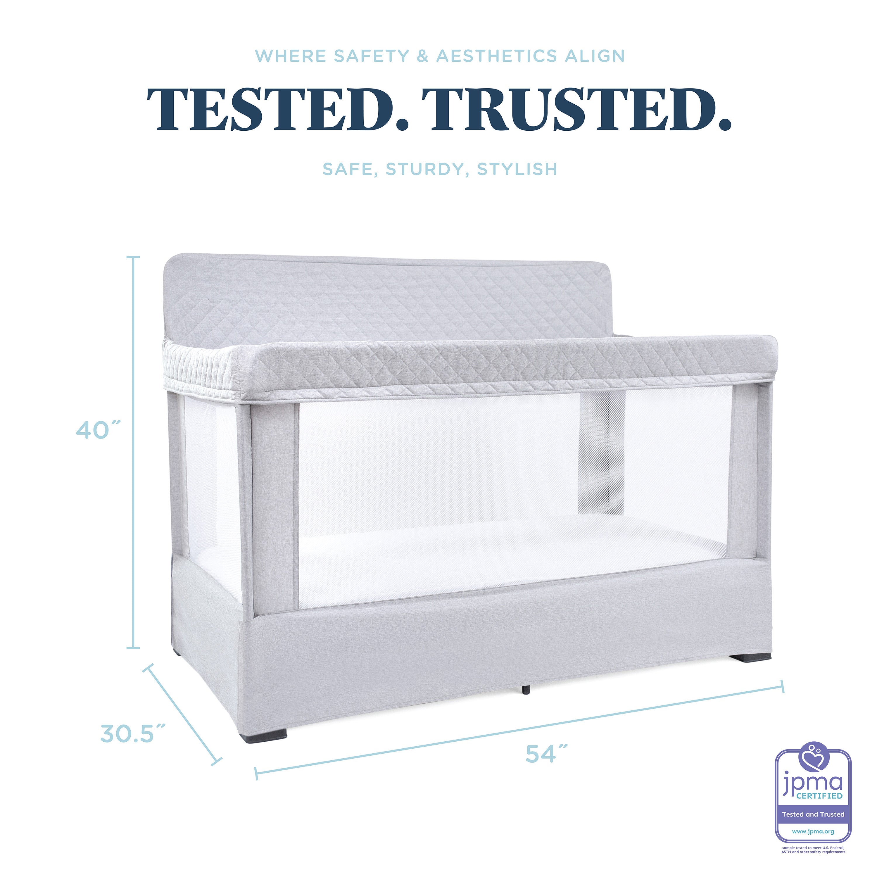 Lunaire Full Size Mesh Crib and Playard