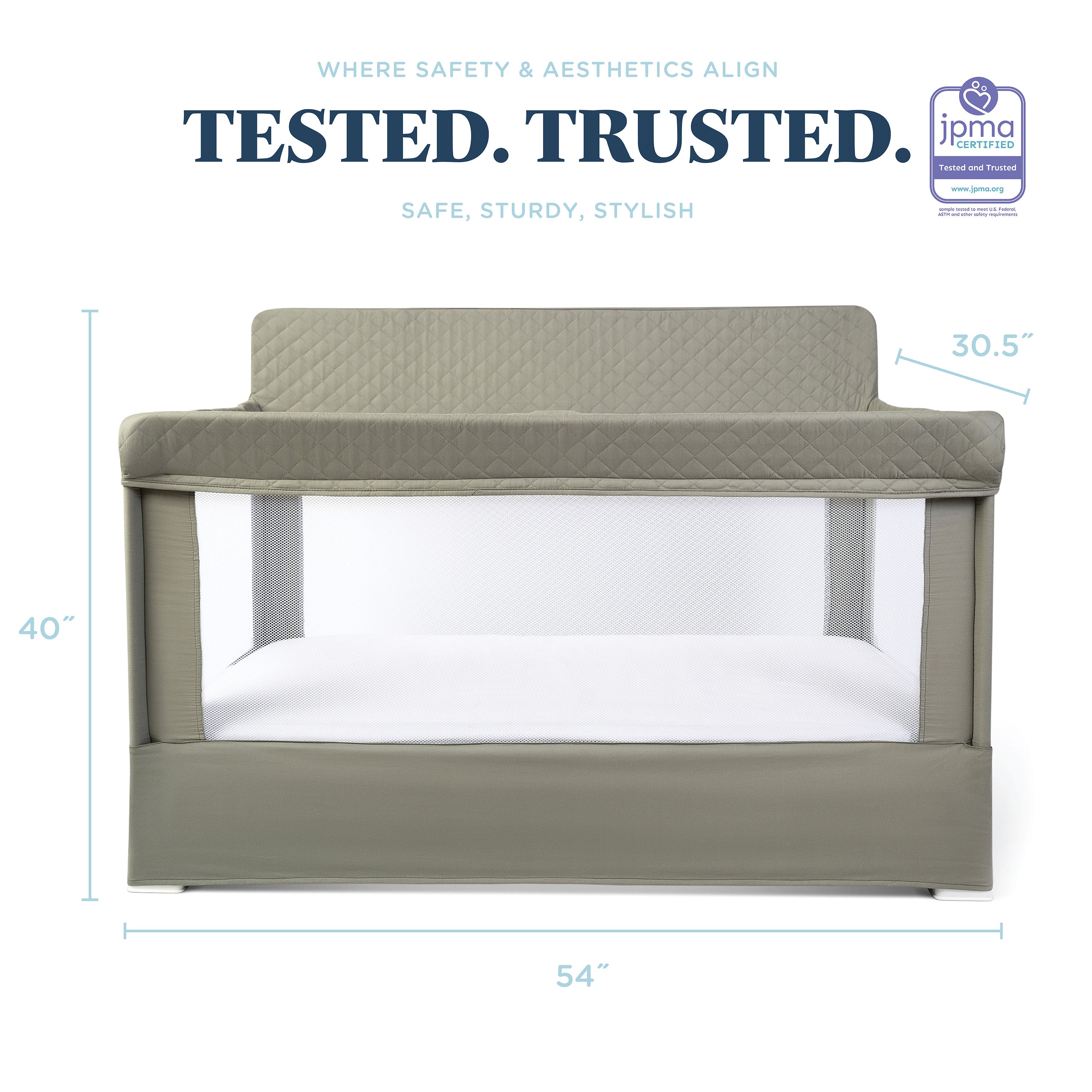 Lunaire Full Size Mesh Crib and Playard