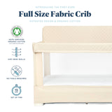 Lunaire Full Size Mesh Crib and Playard - Organic Oat - Baby Delight