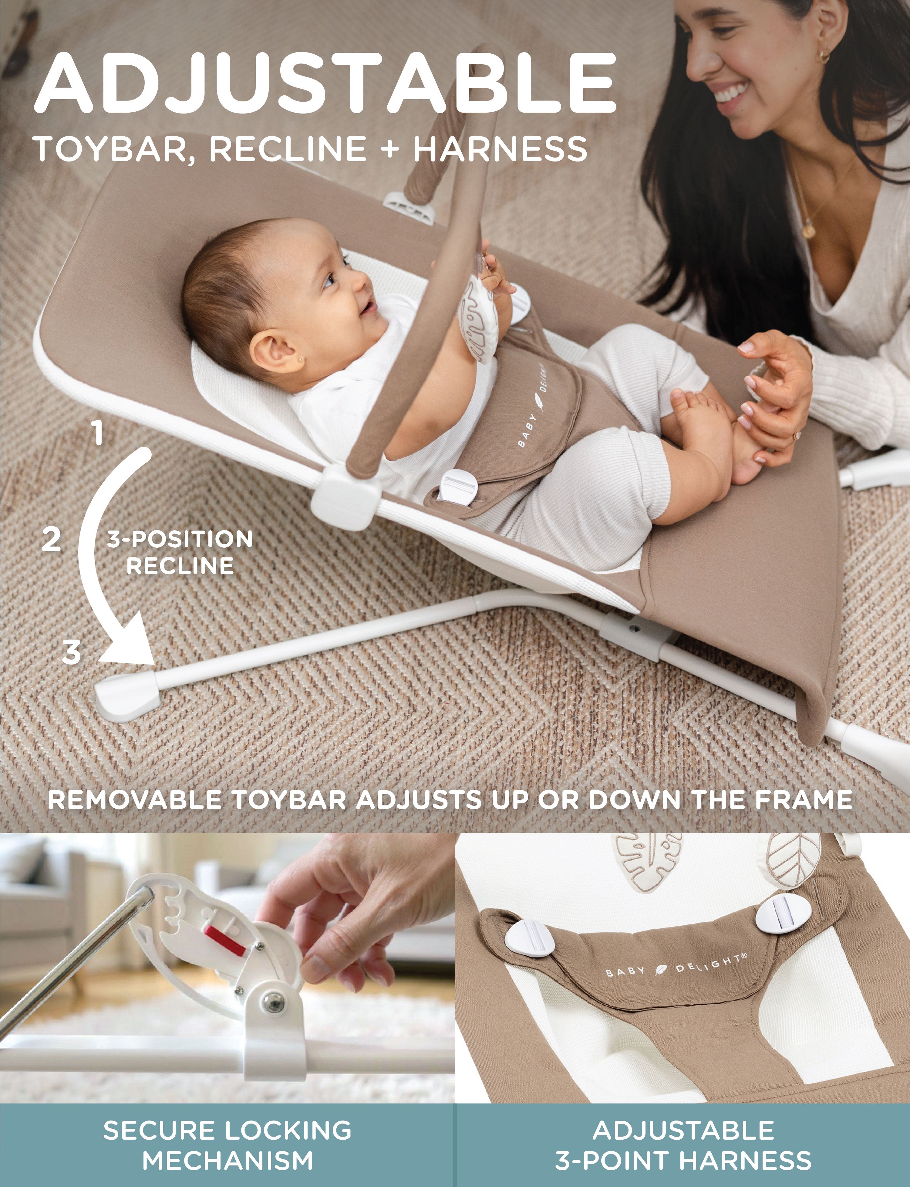 Highland Organic Portable Bouncer - Baby Delight