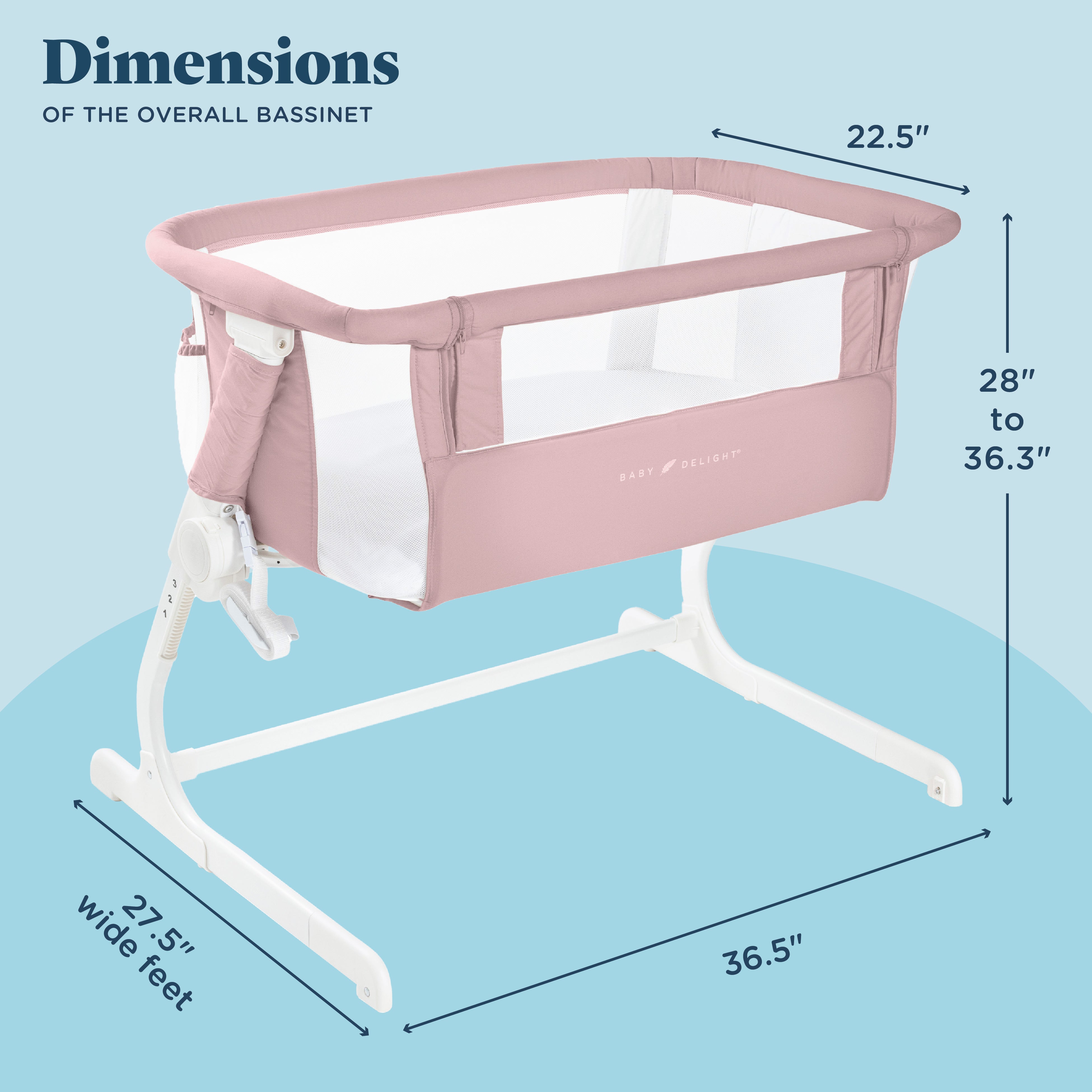 Beside Me™ Dreamer Organic Bassinet & Bedside Sleeper - Baby Delight