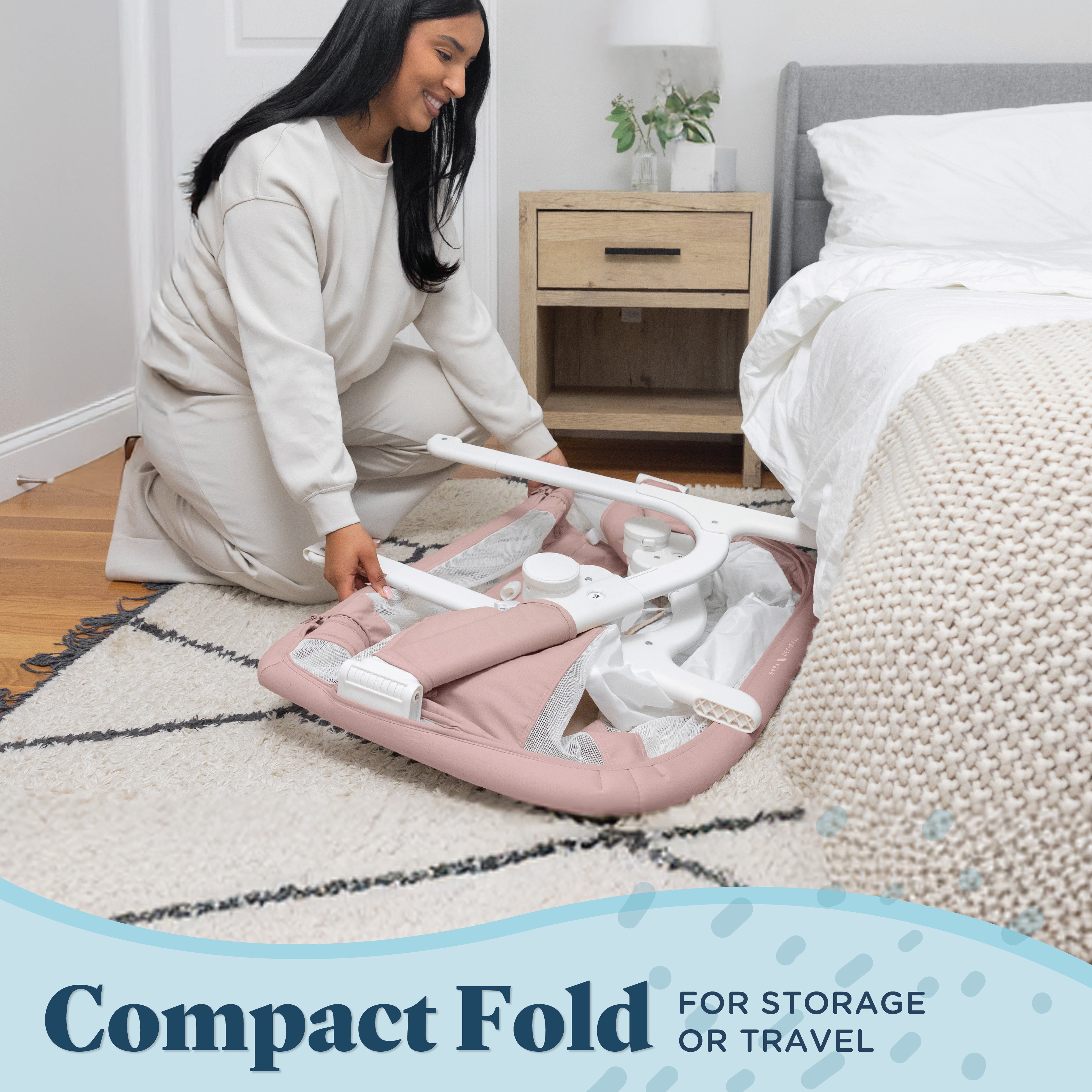 Beside Me™ Dreamer Organic Bassinet & Bedside Sleeper - Baby Delight