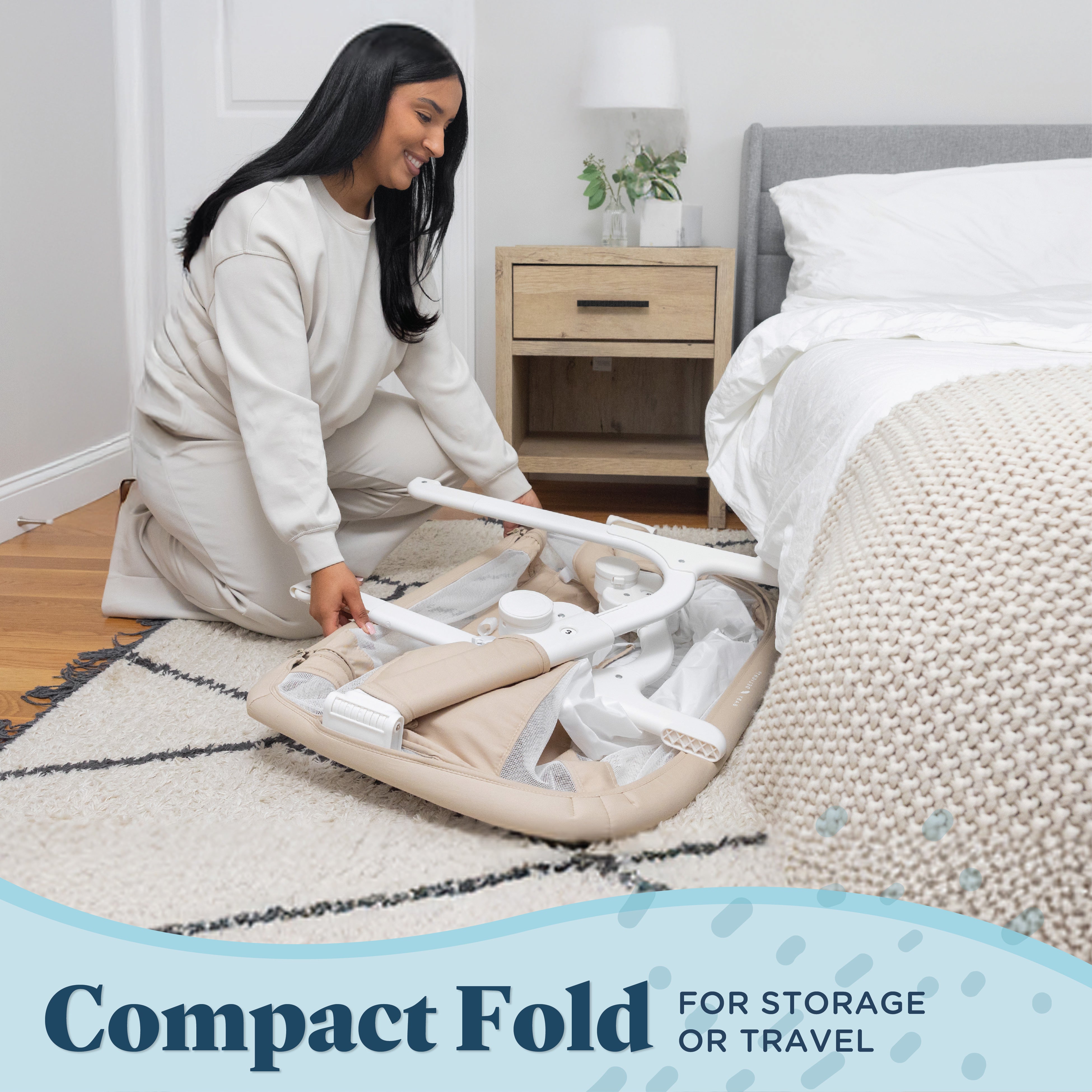 Beside Me™ Dreamer Organic Bassinet & Bedside Sleeper - Baby Delight