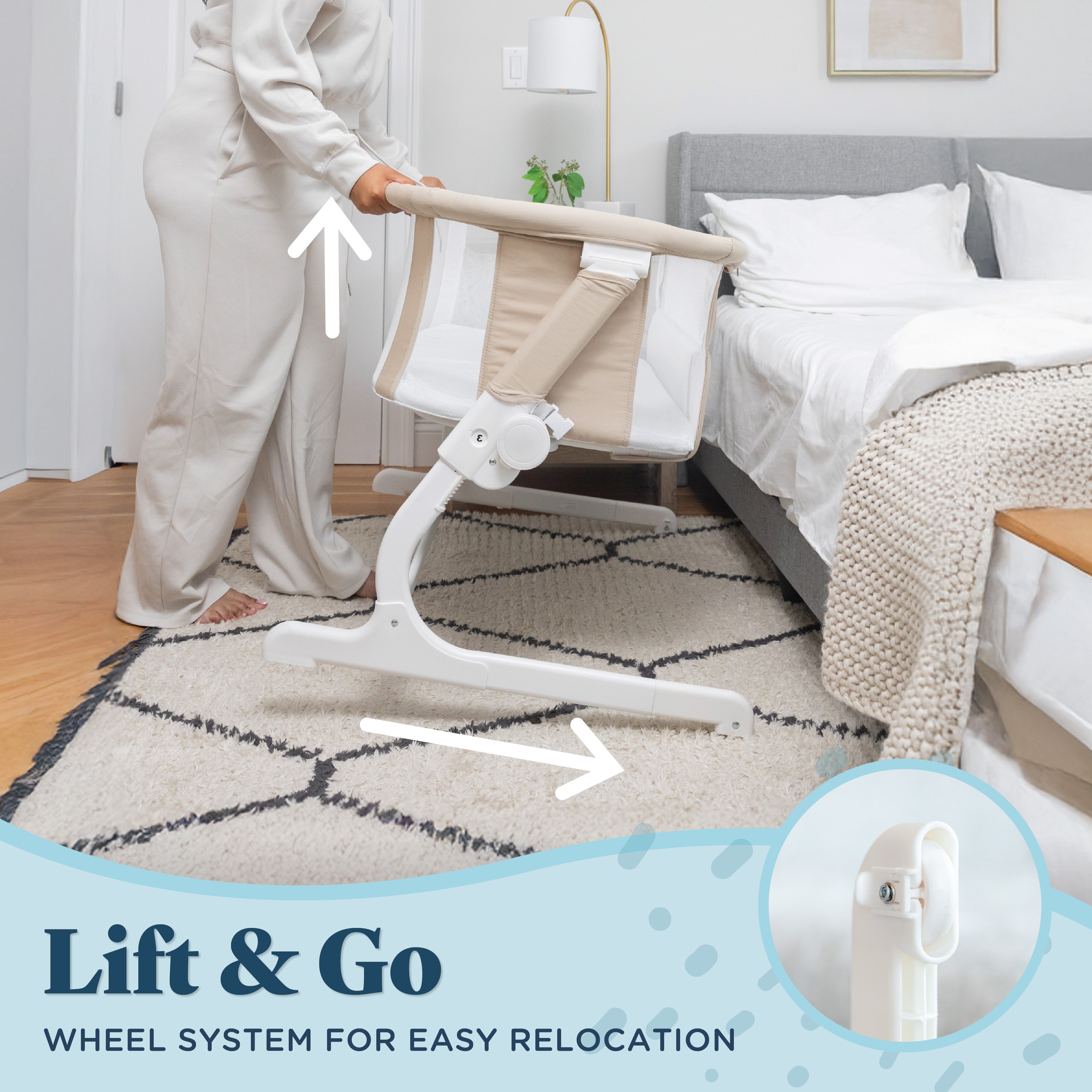 Beside Me™ Dreamer Organic Bassinet & Bedside Sleeper - Baby Delight