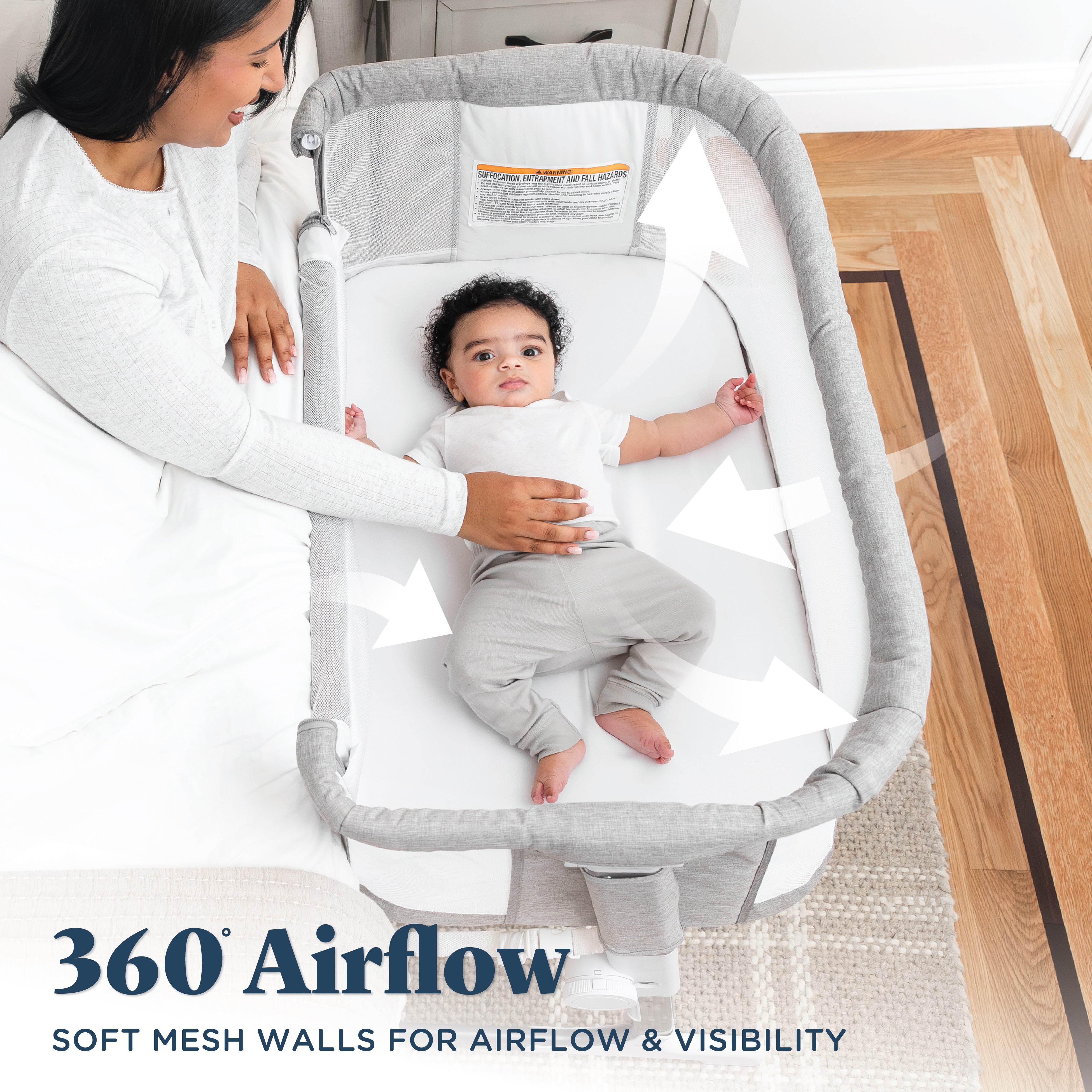 Beside Me™ Dreamer Bassinet & Bedside Sleeper - Baby Delight