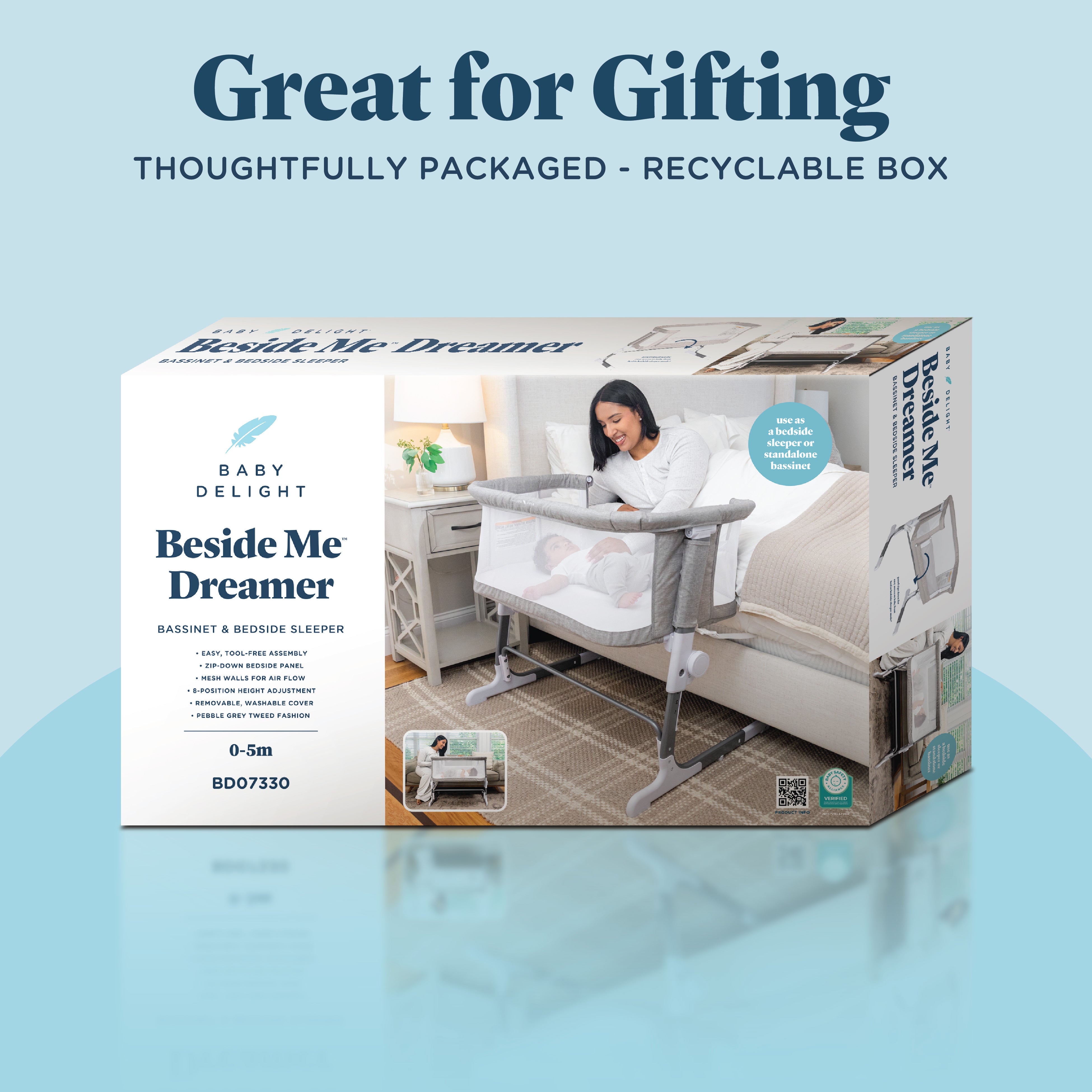Beside Me™ Dreamer Bassinet & Bedside Sleeper - Baby Delight