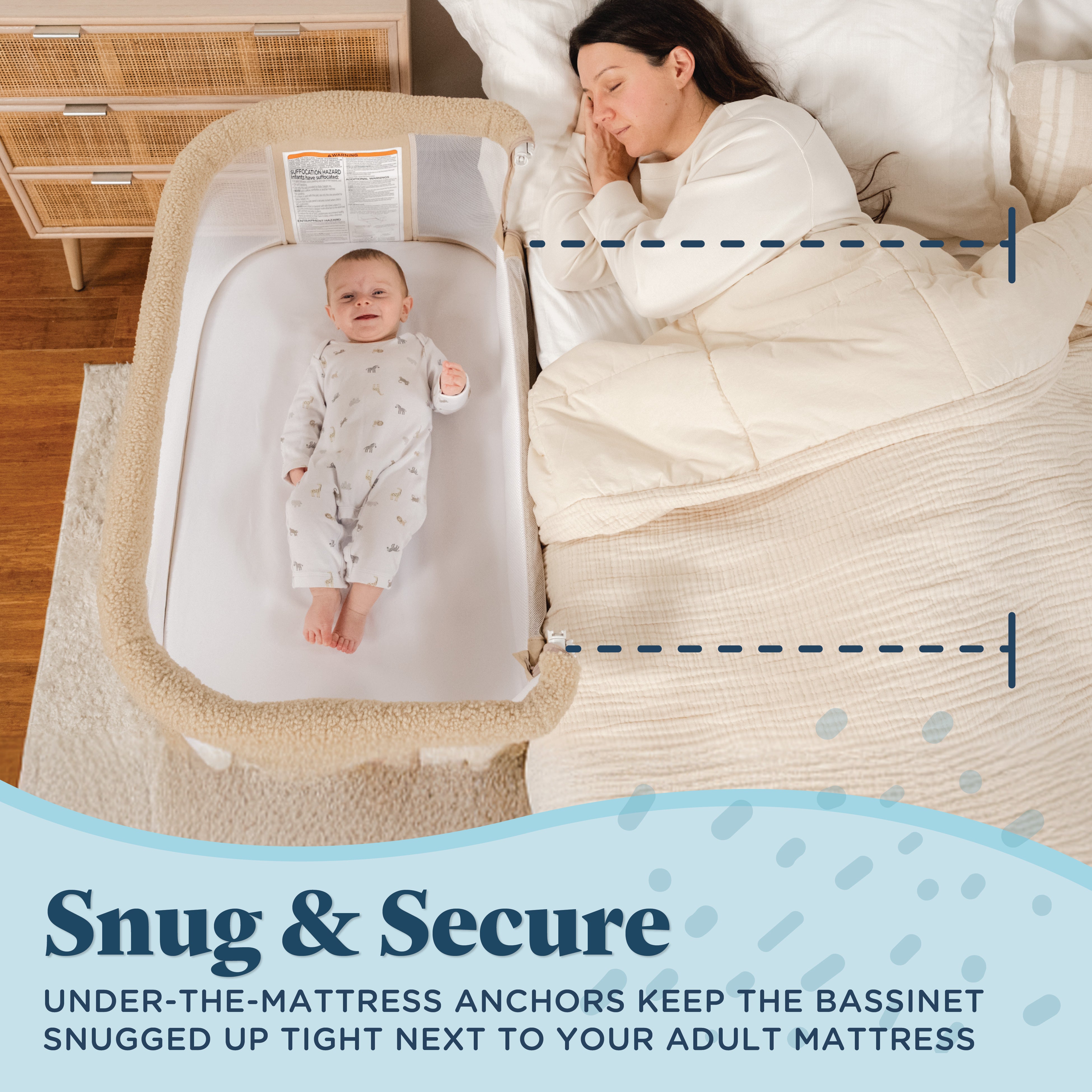 Beside Me™ Dreamer Bassinet & Bedside Sleeper - Baby Delight