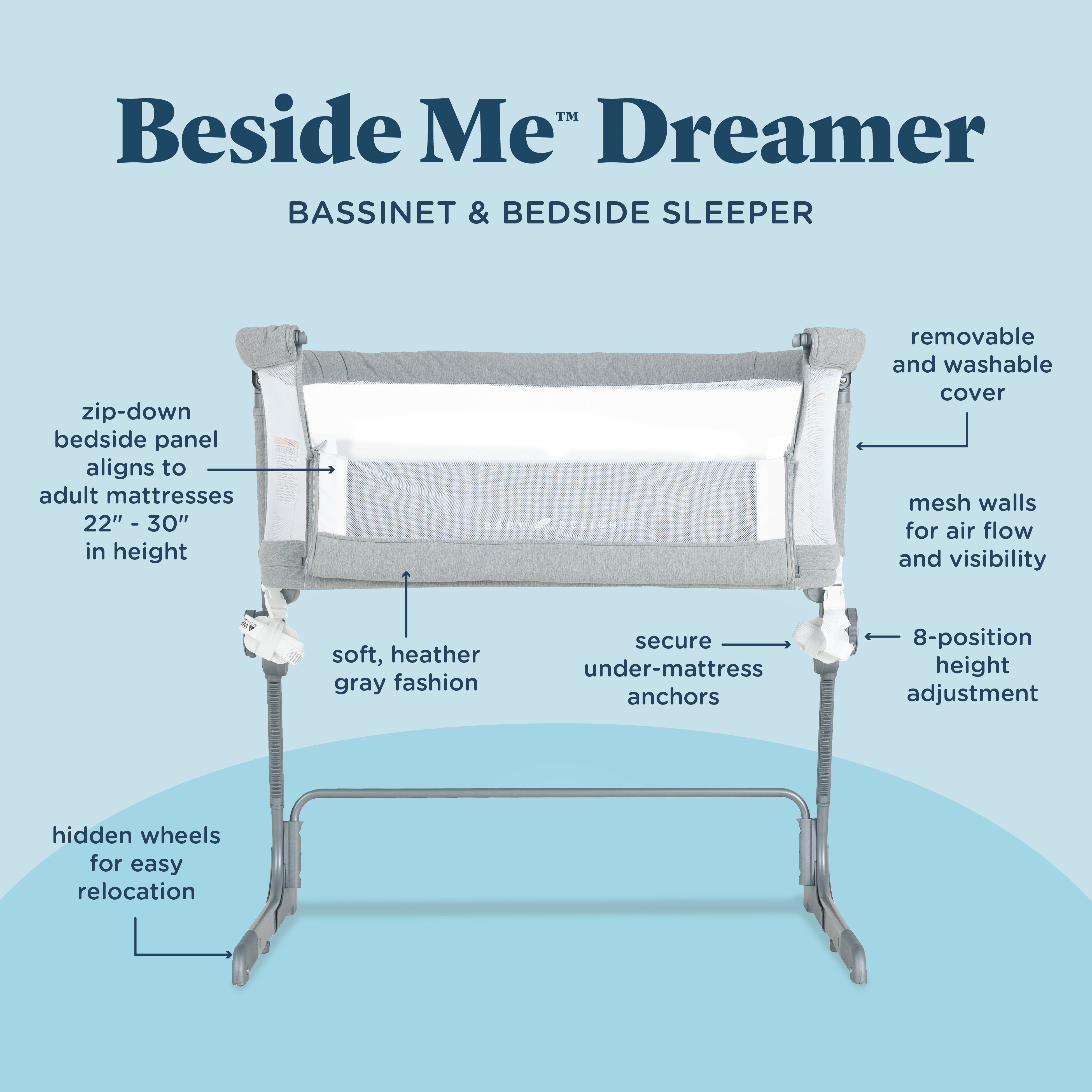 Beside Me™ Dreamer Bassinet & Bedside Sleeper