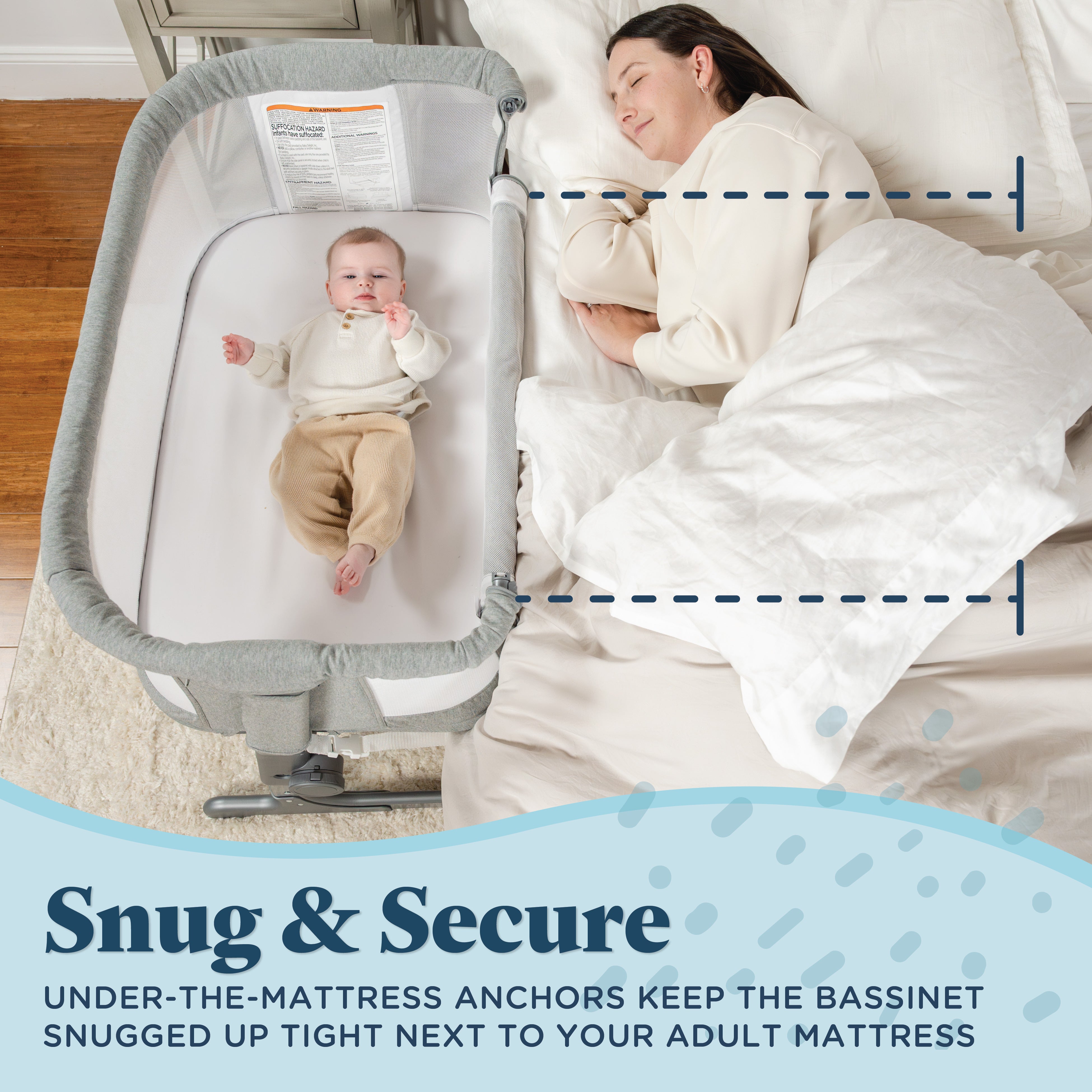 Beside Me™ Dreamer Bassinet & Bedside Sleeper - Baby Delight