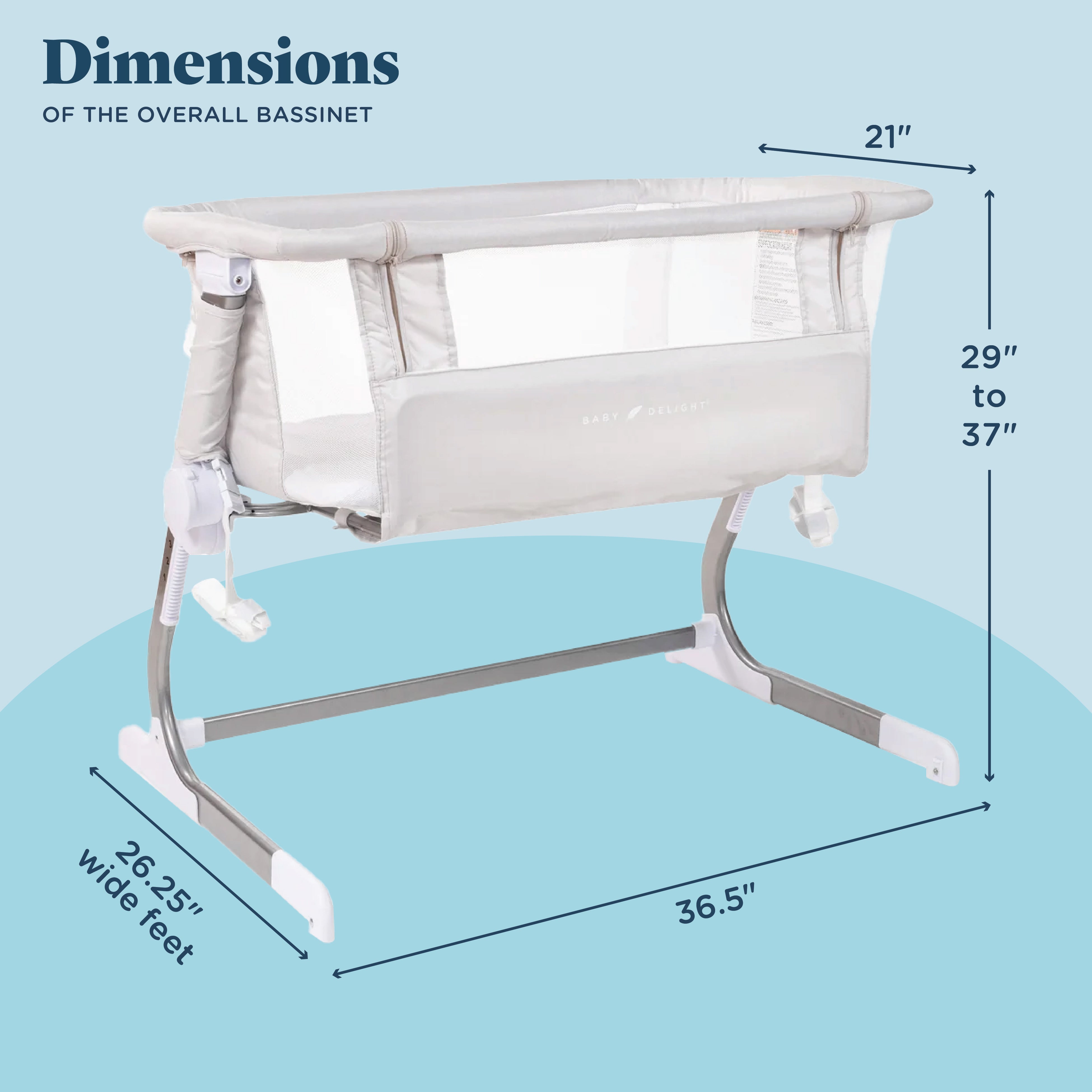 Beside Me™ Dreamer Bassinet & Bedside Sleeper - Baby Delight