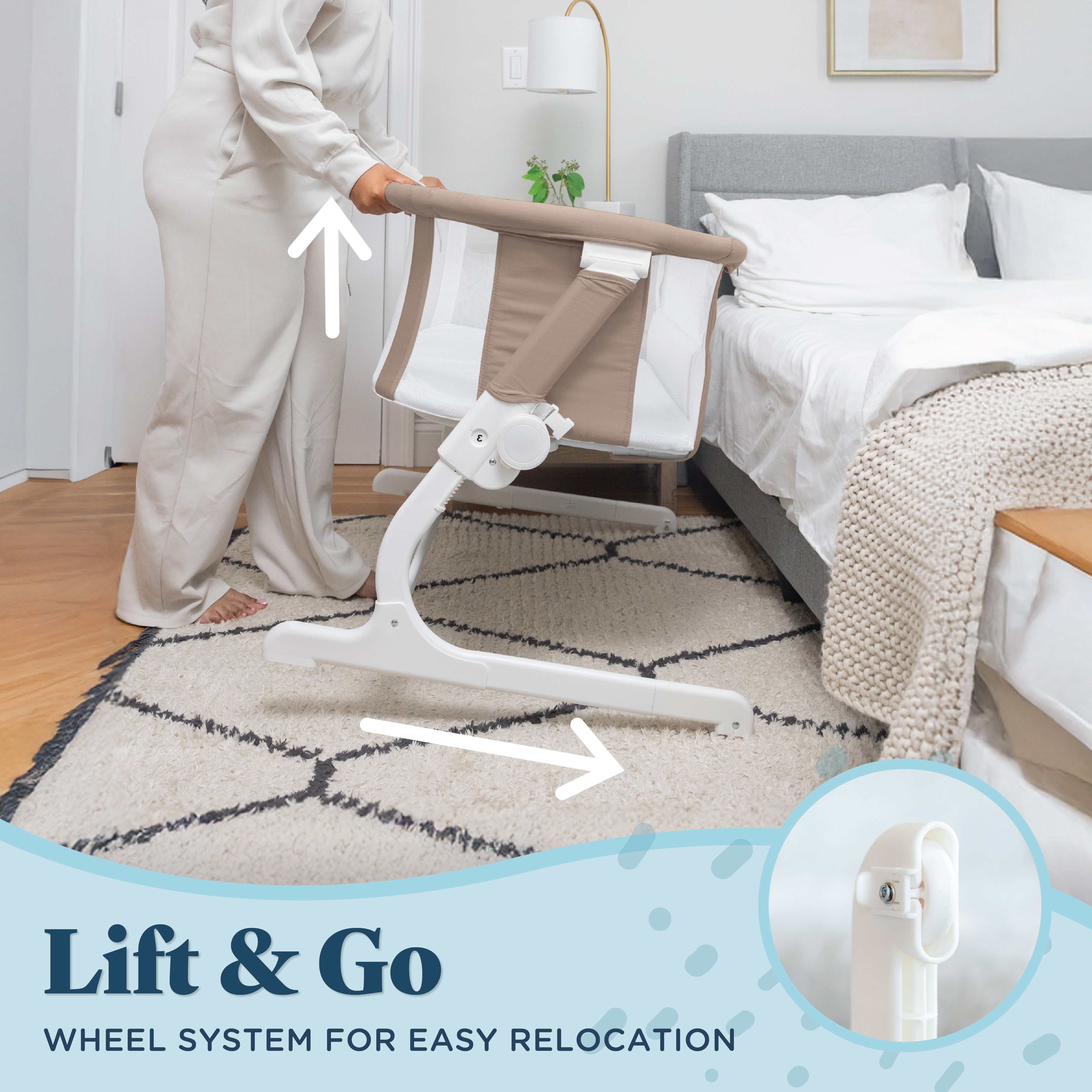Beside Me™ Dreamer Organic Bassinet & Bedside Sleeper - Baby Delight