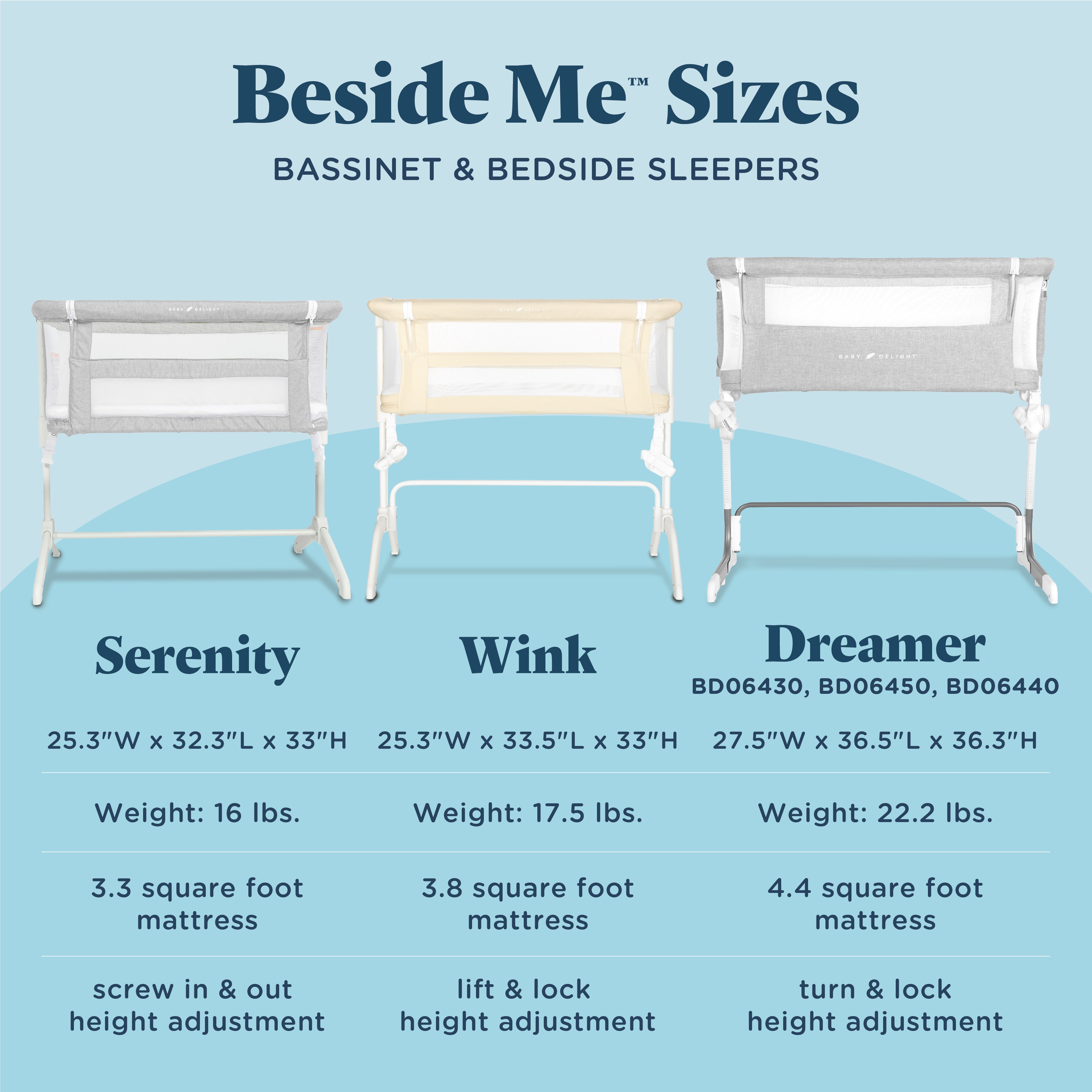 Beside Me™ Dreamer Organic Bassinet & Bedside Sleeper - Baby Delight