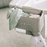 Beside Me™ Dreamer Deluxe Bassinet and Bedside Sleeper - Quilted Pebble Grey - Baby Delight