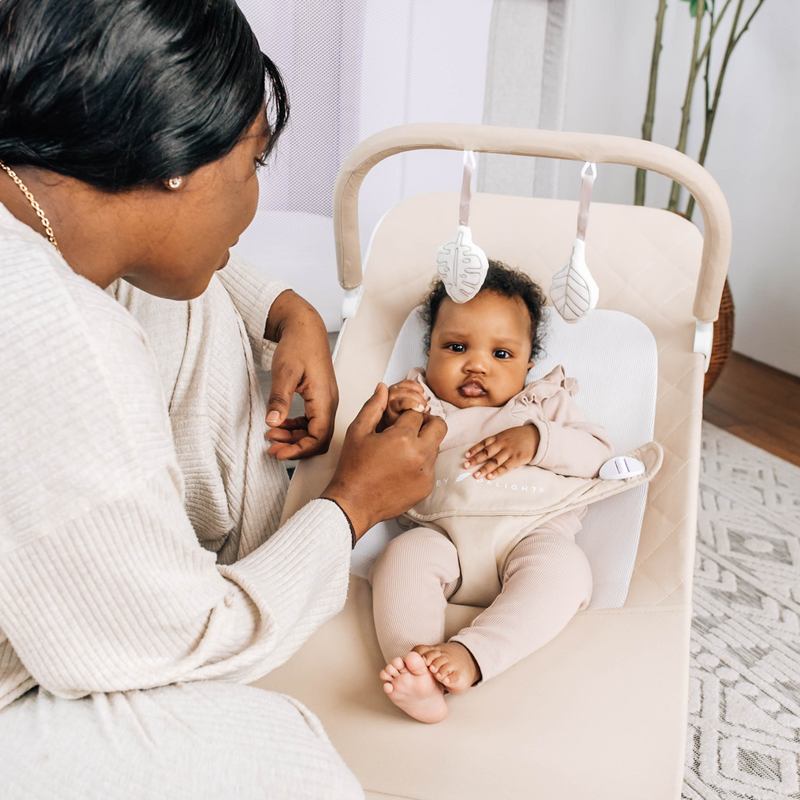 Alpine Organic Deluxe Portable Bouncer Organic Oat Baby Delight